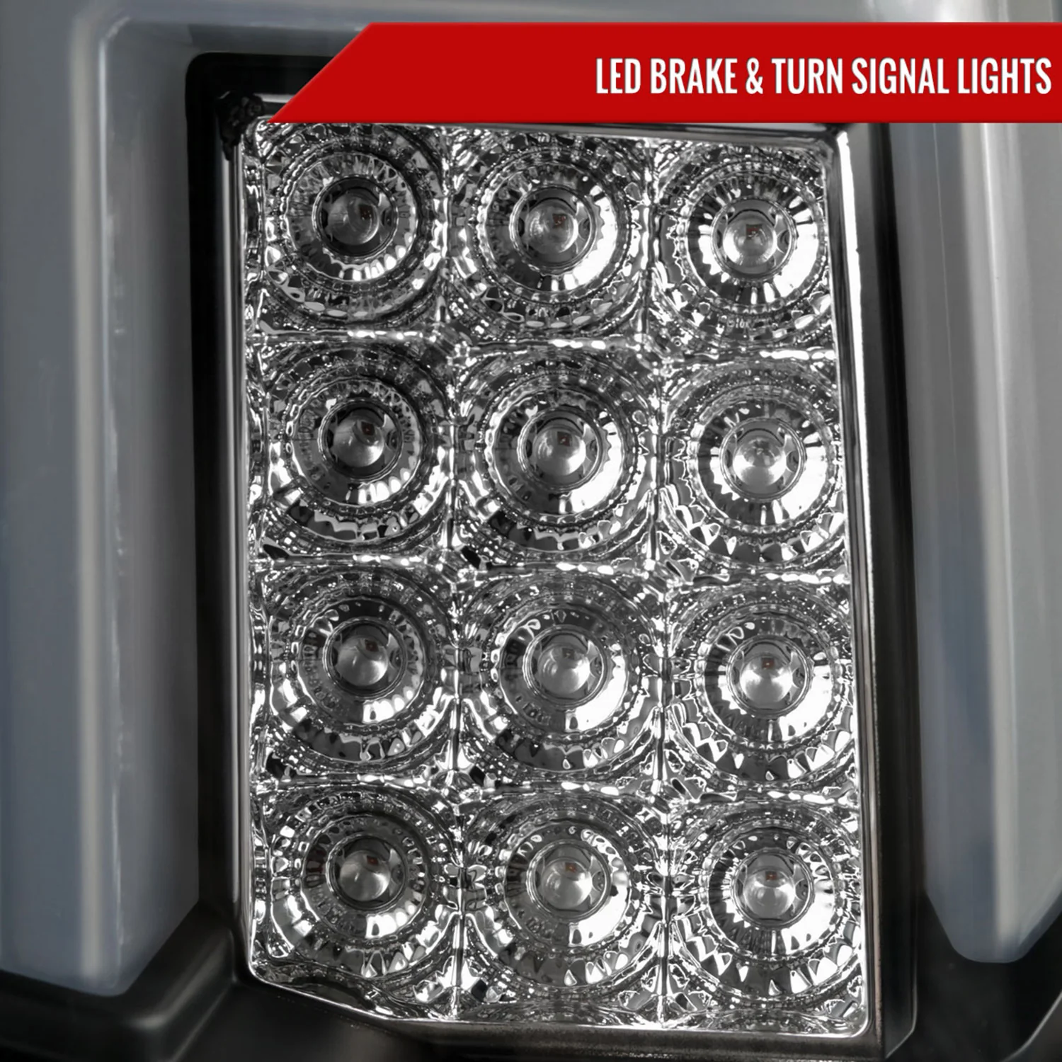 2014-2018 Chevy Silverado 1500 2500HD/Sierra 3500HD LED Tail Lights Matt Black - Image 4