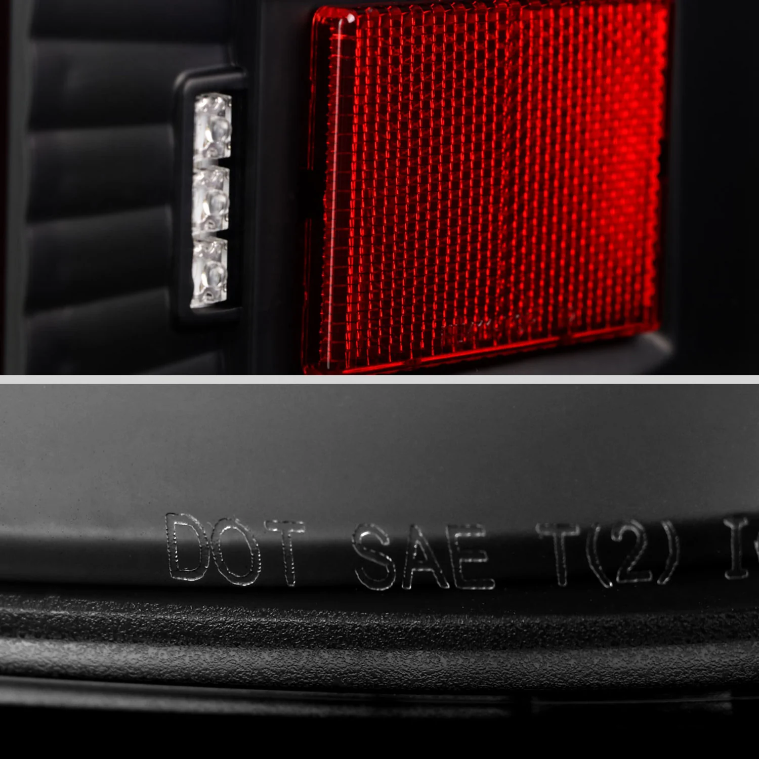 2014-2018 Chevy Silverado 1500 2500HD/Sierra 3500HD LED Tail Lights Matt Black - Image 6