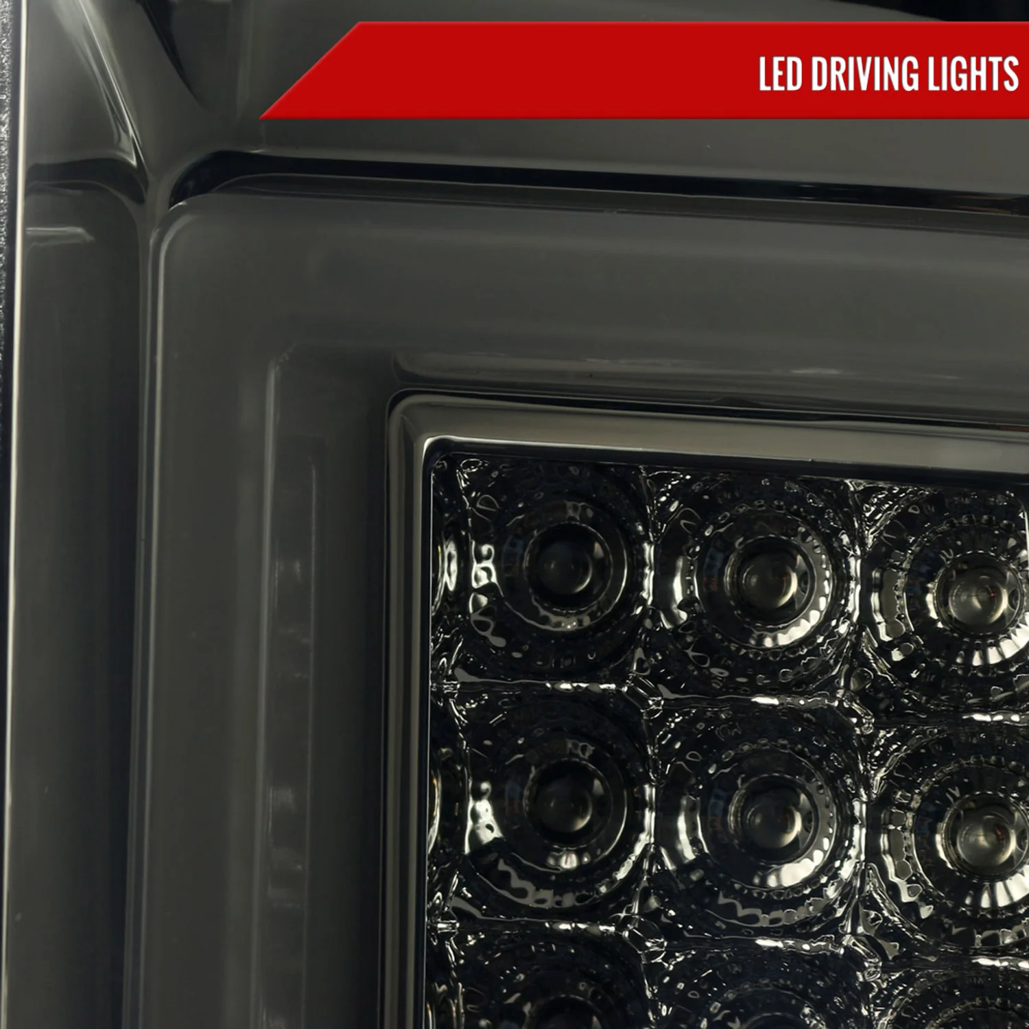 2014-2018 Chevy Silverado 1500 2500HD/Sierra 3500HD LED Tail Lights Smoke - Image 3