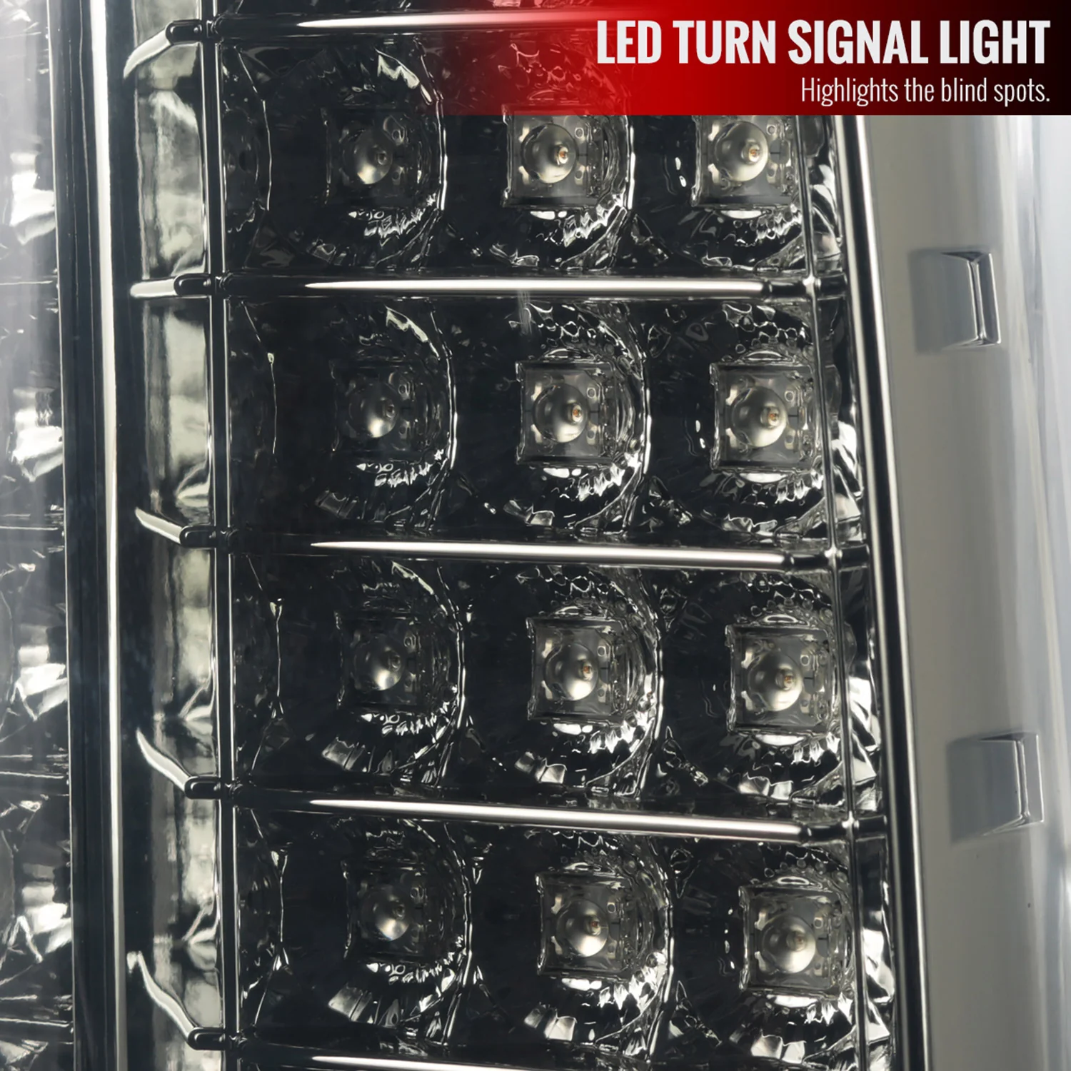 2014-2018 GMC Sierra 1500/2500HD/3500HD LED Tail Lights Chrome/Smoke Lens - Image 4