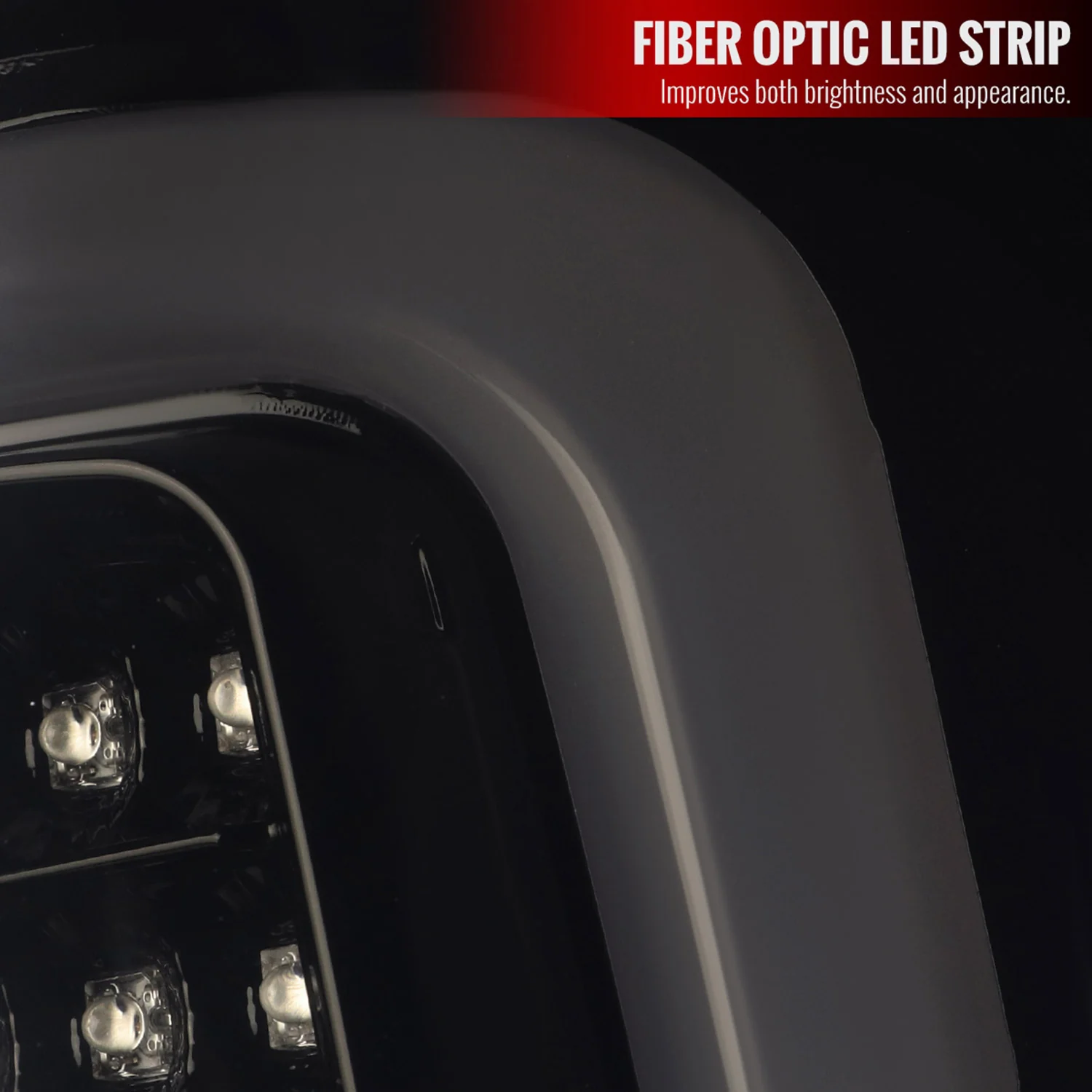 2014-2018 GMC Sierra 1500/2500HD/3500HD LED Tail Lights Glossy Black/Smoke - Image 3