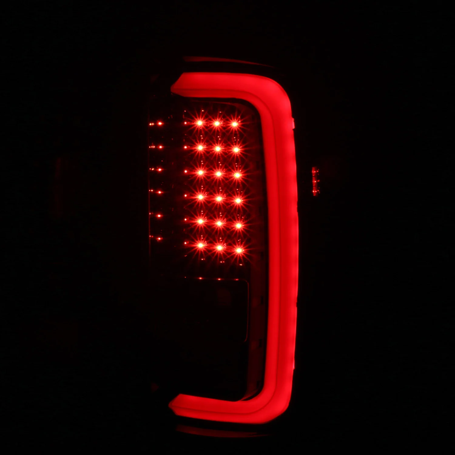2014-2018 GMC Sierra 1500/2500HD/3500HD LED Tail Lights Jet Black/Clear Lens - Image 2