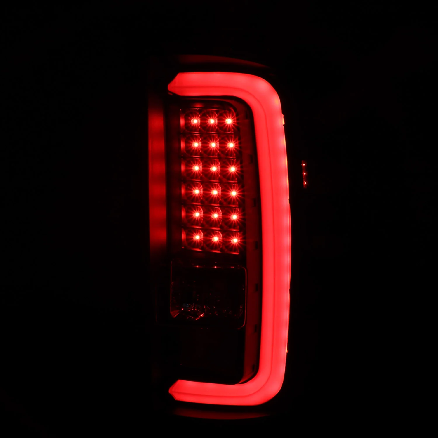 2014-2018 GMC Sierra 1500/2500HD/3500HD V2 LED Tail Lights Matte Black/Clear - Image 2