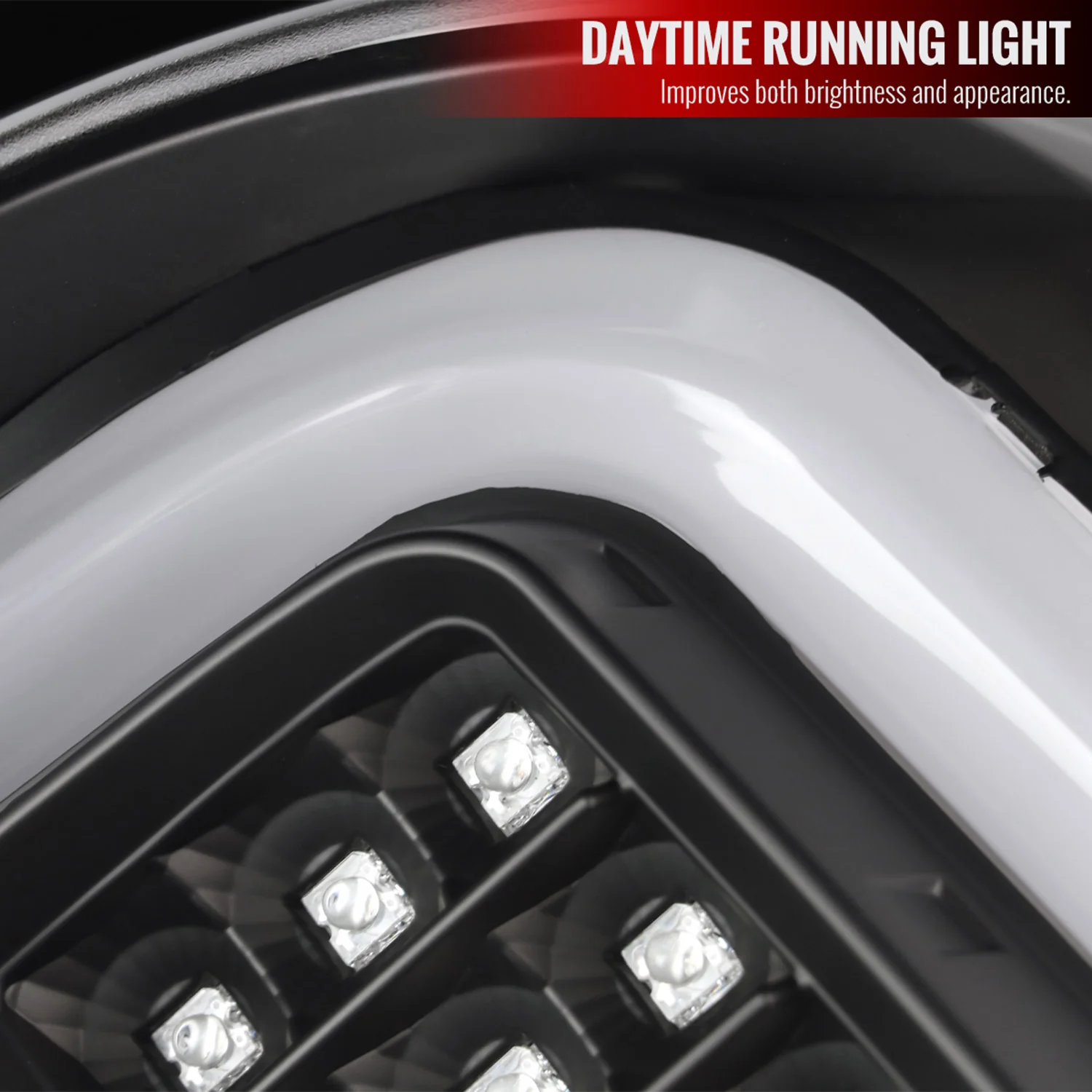 2014-2018 GMC Sierra 1500/2500HD/3500HD V2 LED Tail Lights Matte Black/Clear - Image 3