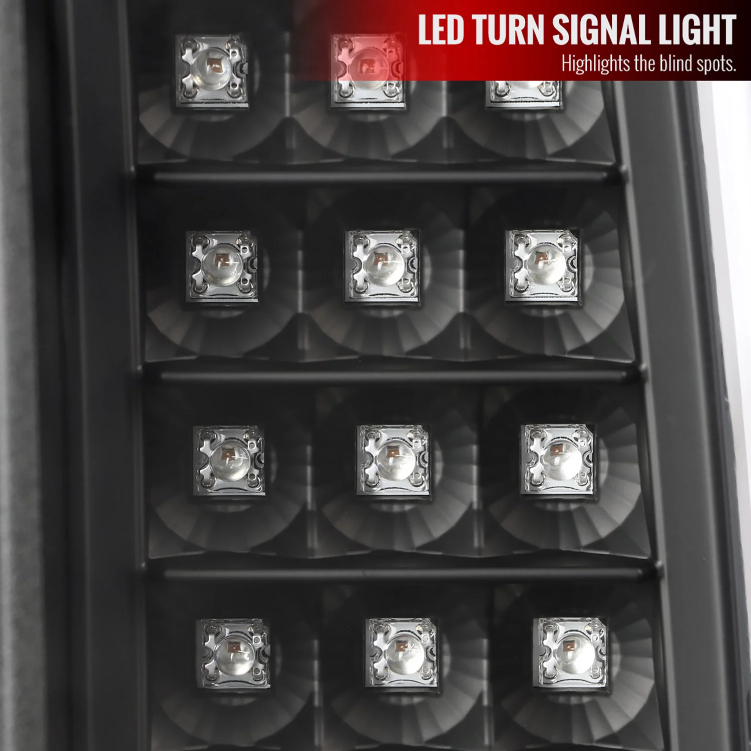 2014-2018 GMC Sierra 1500/2500HD/3500HD V2 LED Tail Lights Matte Black/Clear - Image 4