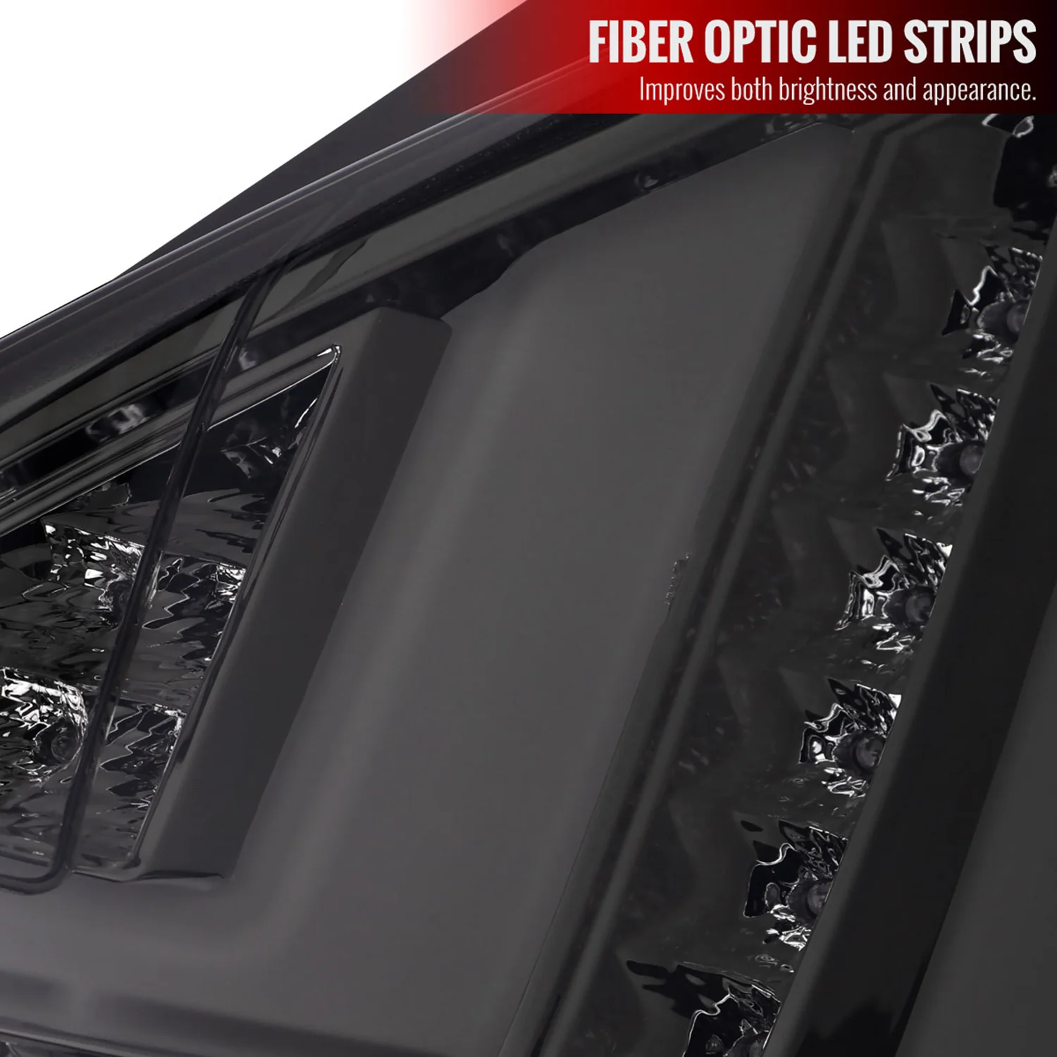 2014-2019 Ford Fiesta Hatchback LED Bar Tail Lights Chrome/Smoke Lens - Image 3