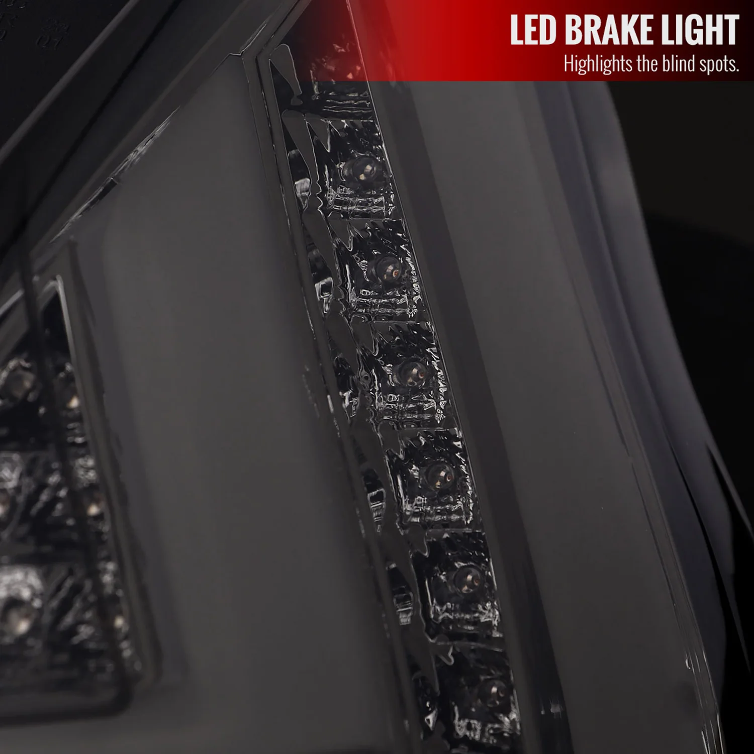 2014-2019 Ford Fiesta Hatchback LED Bar Tail Lights Chrome/Smoke Lens - Image 5