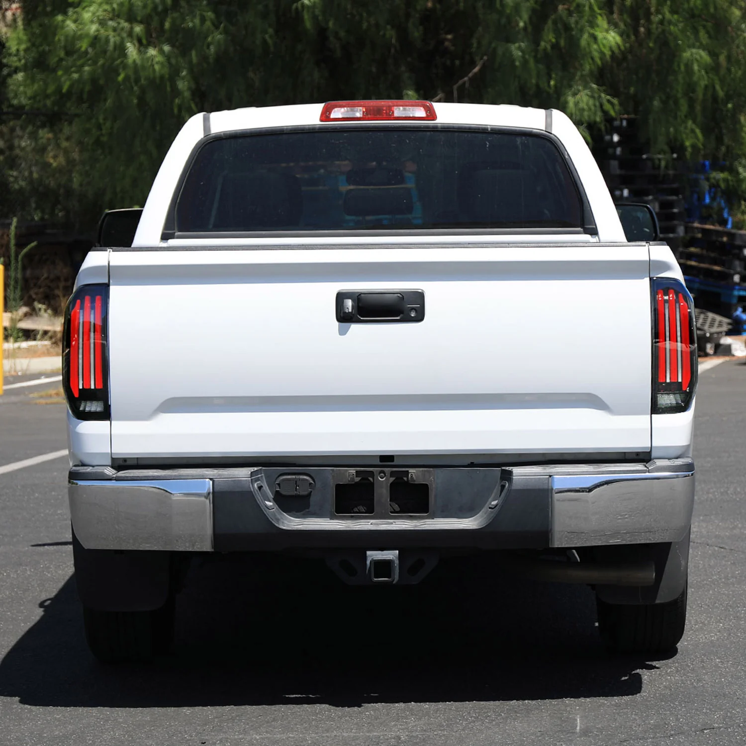 2014-2021 Toyota Tundra Facelift Full LED Tail Lights Turn Signal Jet Black - Image 9