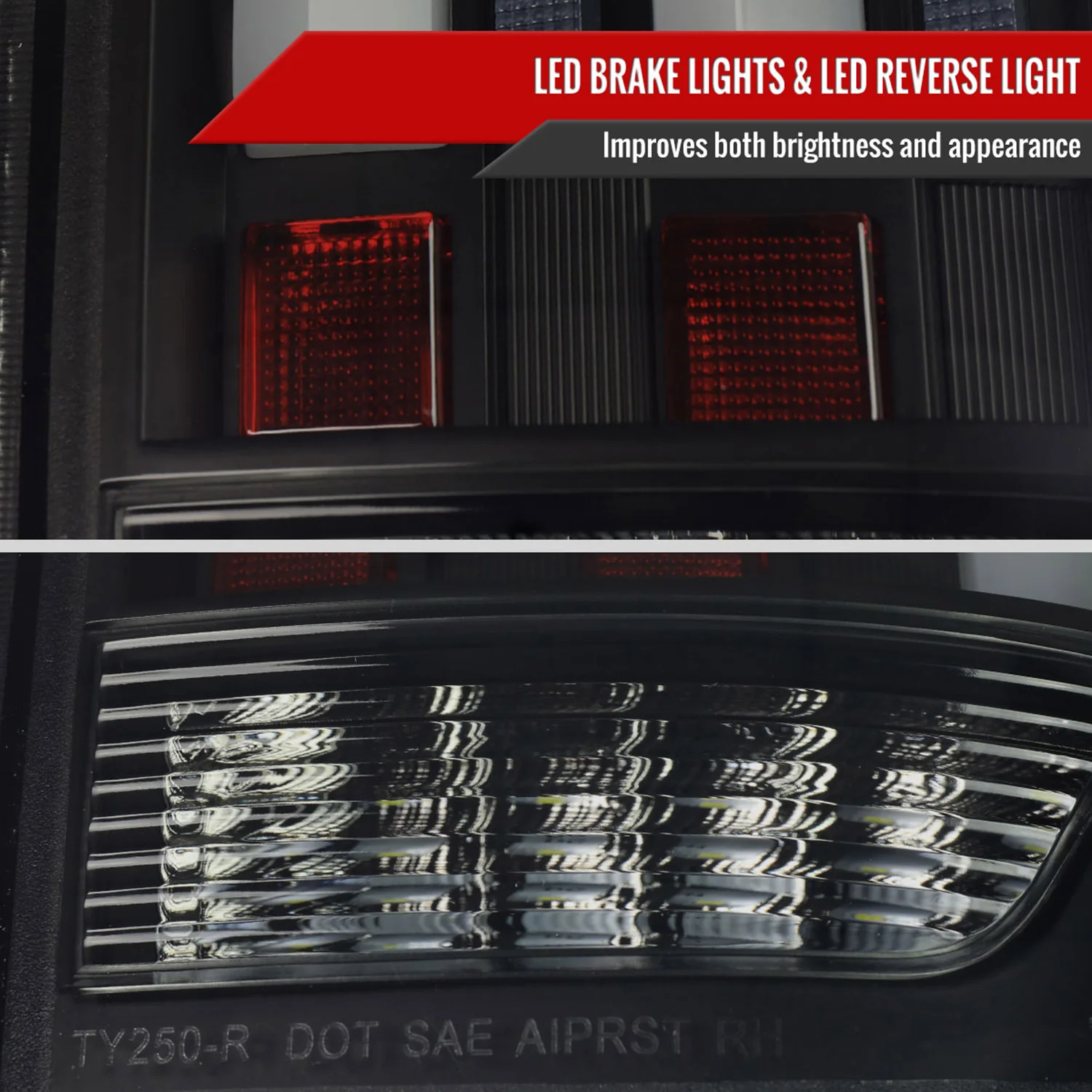 2014-2021 Toyota Tundra Facelift LED Tail Lights Turn Signal Matt Black/Smoke - Image 6