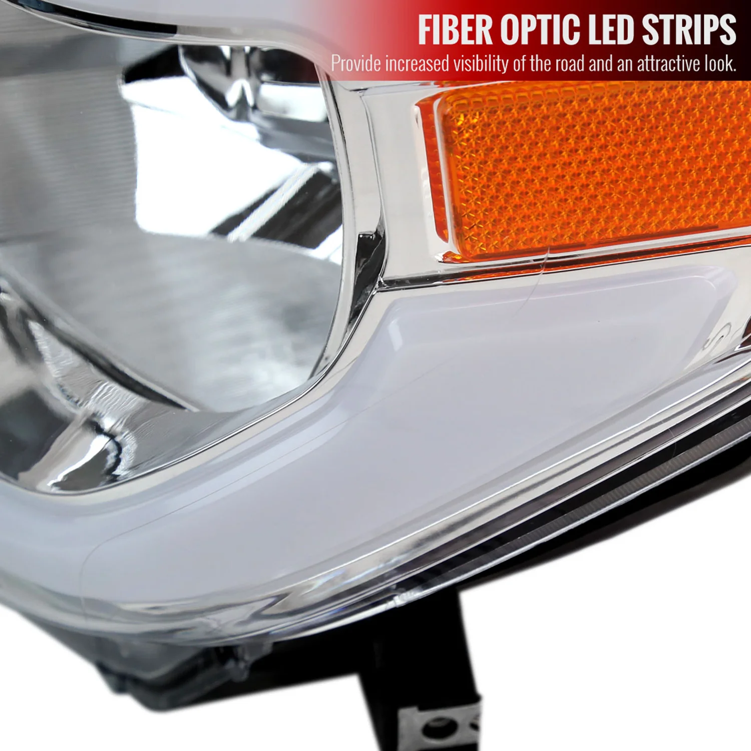 2014-2021 Toyota Tundra LED Bar Factory Style Headlights Chrome/Clear Lens - Image 4