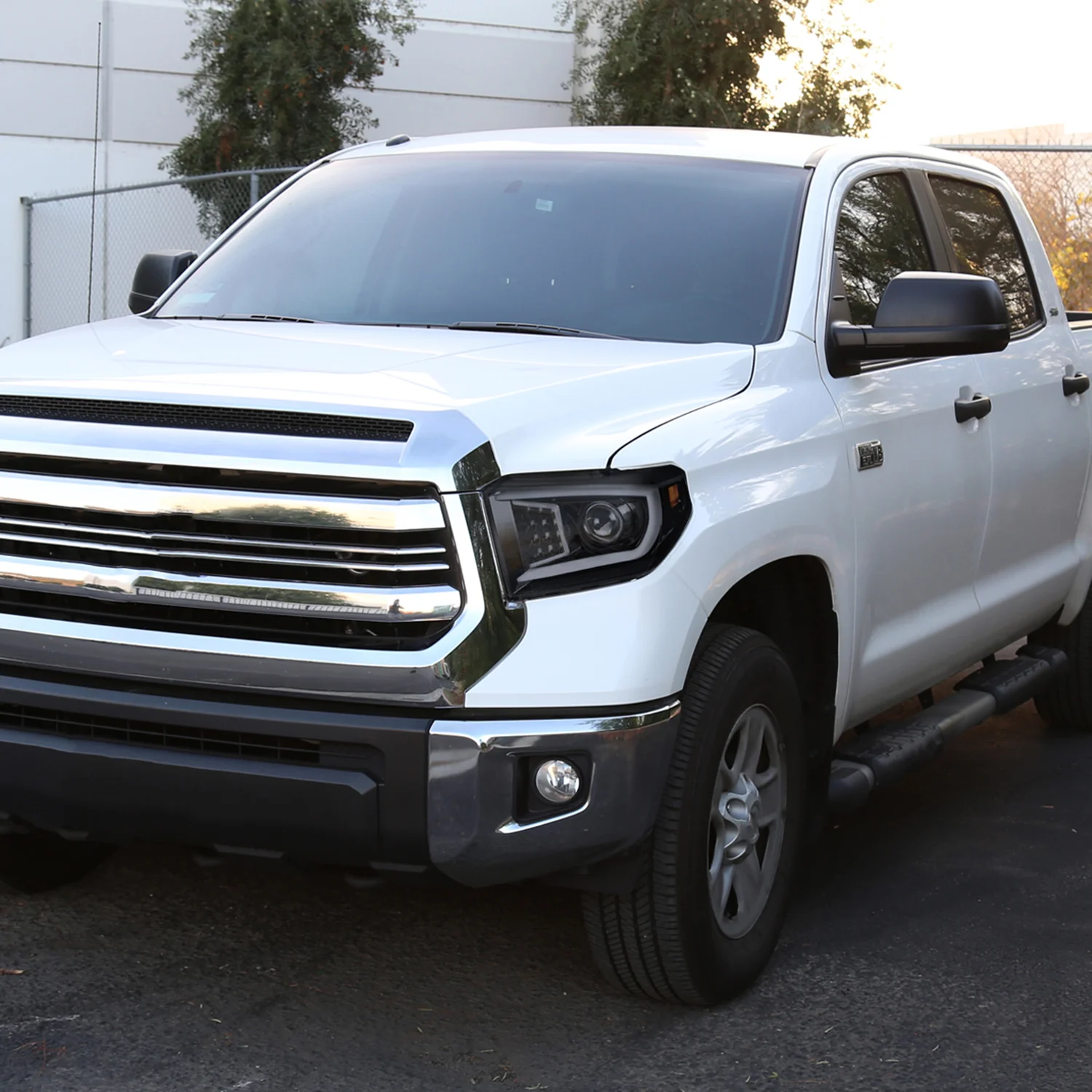 2014-2021 Toyota Tundra LED CBar Projector Headlights LED Signal Lights Smoke - Image 9