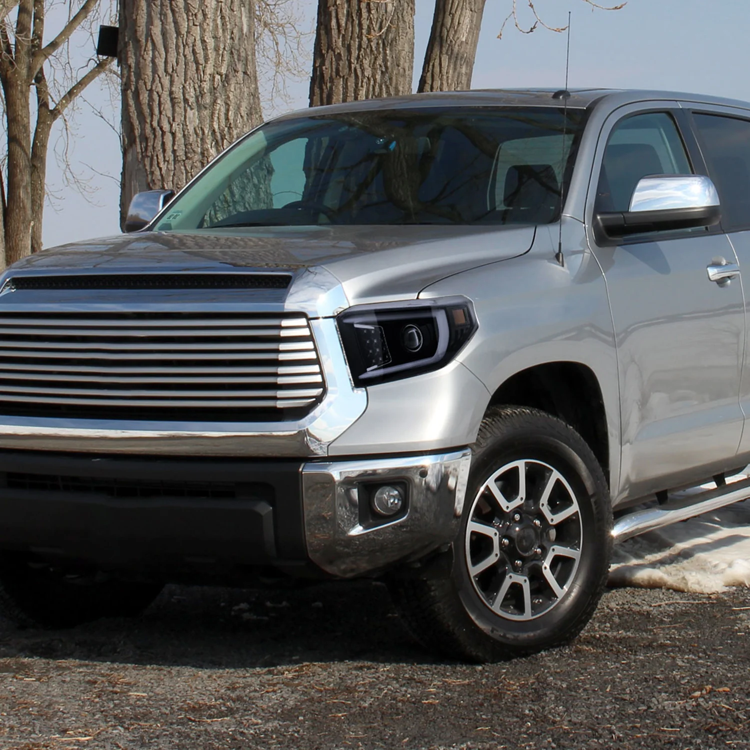 2014-2021 Toyota Tundra LED CBar Projector Headlights Turn Signal Lights Smoke - Image 9