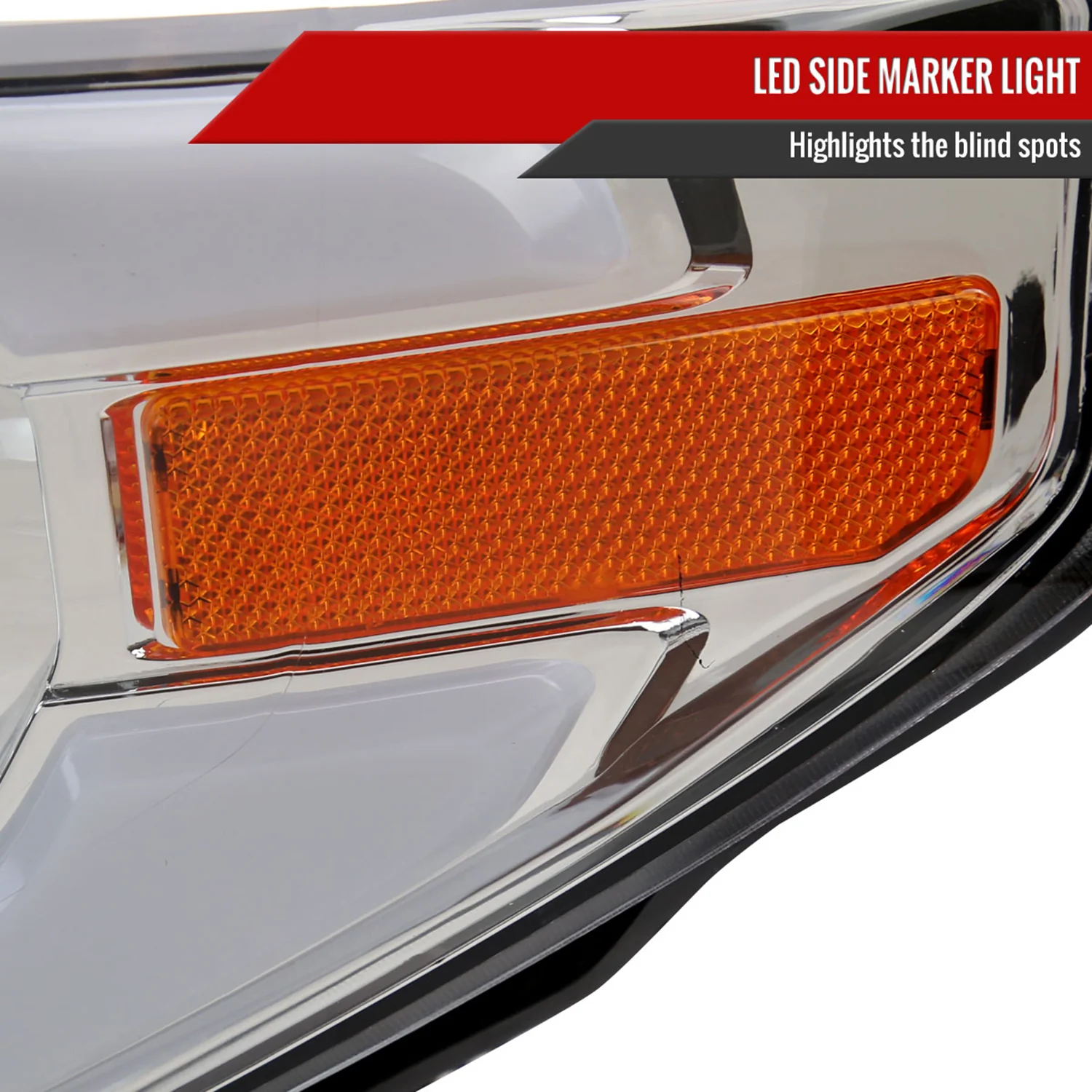 2014-2021 Toyota Tundra LED Projector Headlights Chrome Housing/Clear Lens - Image 6