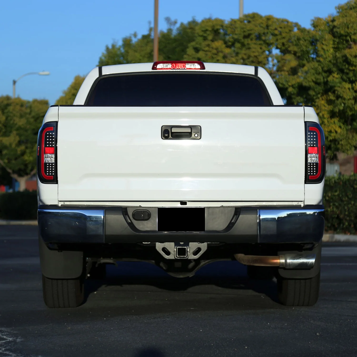 2014-2021 Toyota Tundra Red Bar Sequential LED Tail Lights Black/Clear Lens - Image 10