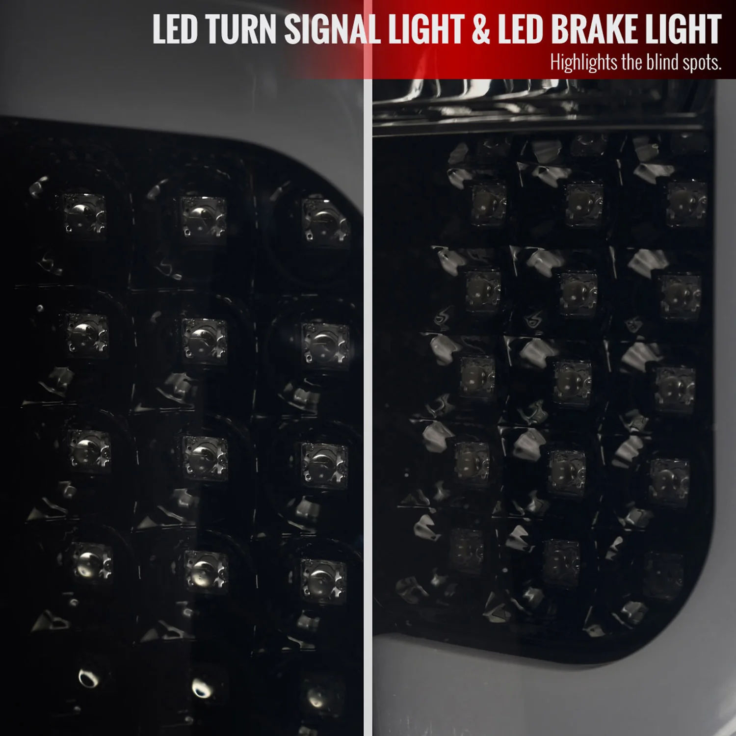 2014-2021 Toyota Tundra White Bar LED Tail Lights Glossy Black/Smoke - Image 4
