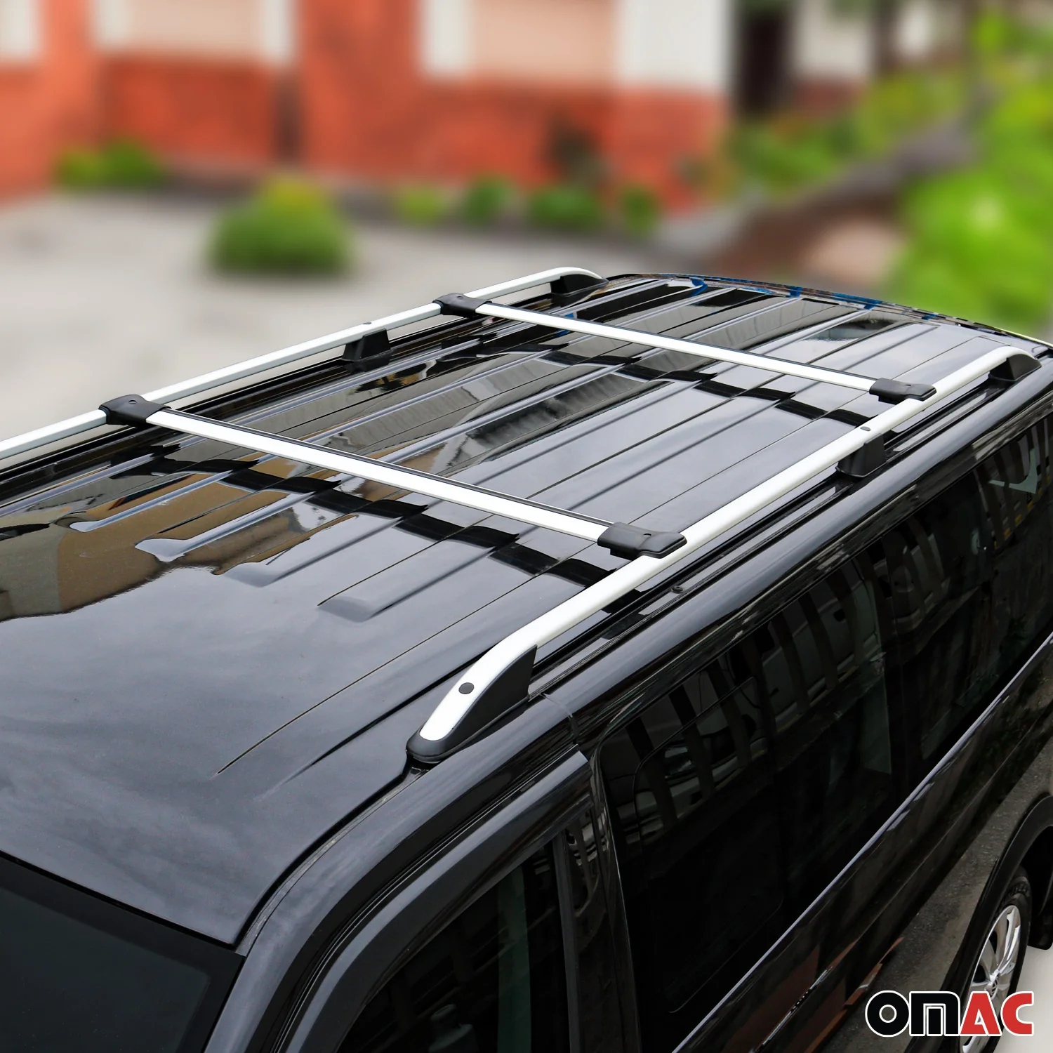 2014-2023 Jeep Cherokee Roof Rack Cross Bars Silver - Image 3