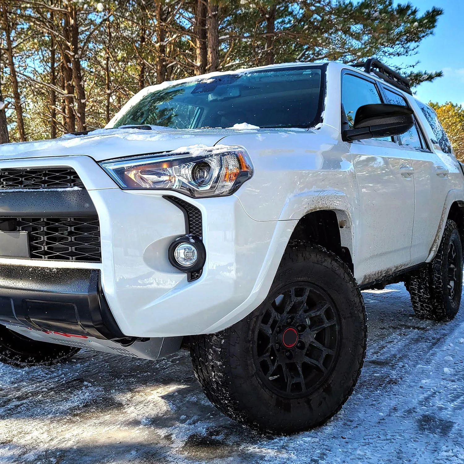 2014-2024 Toyota 4Runner Mirror Cover Caps Gloss Black 2Pcs ABS Plastic - Image 4