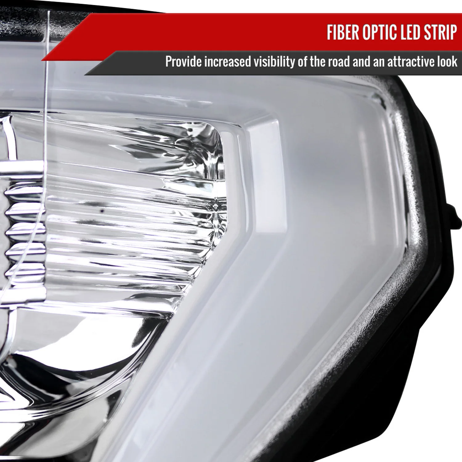 2015-2017 Ford F-150 LED Bar Projector Headlights Chrome Housing/Clear Lens - Image 5