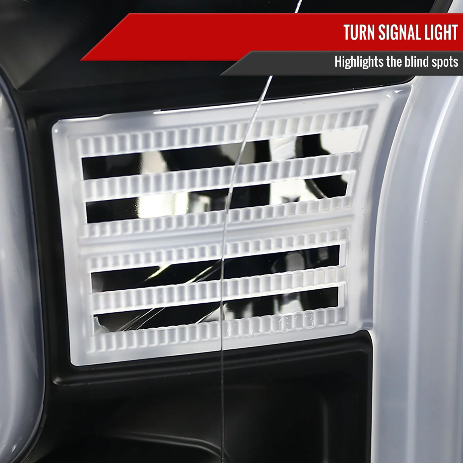 2015-2017 Ford F-150 LED Bar Projector Headlights Matte Black/Clear Lens - Image 6