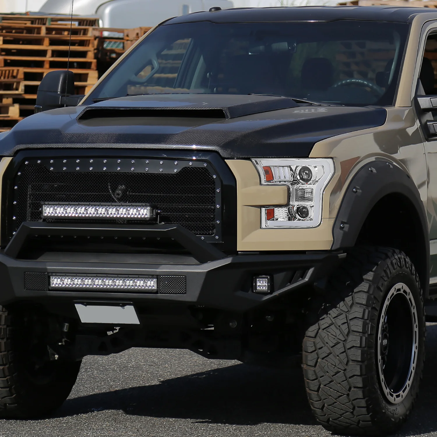 2015-2017 Ford F-150 LED Bar Projector Headlights - RS Chrome/Clear Lens - Image 10