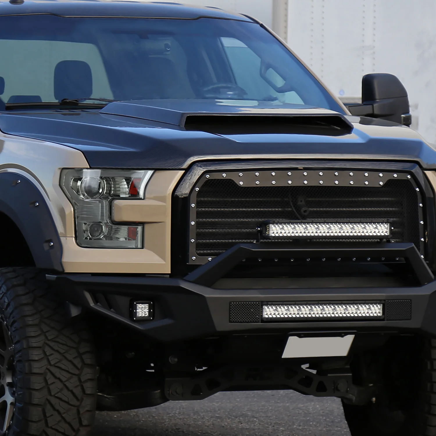 2015-2017 Ford F-150 LED Bar Projector Headlights Turn Signals Chrome / Smoked - Image 10
