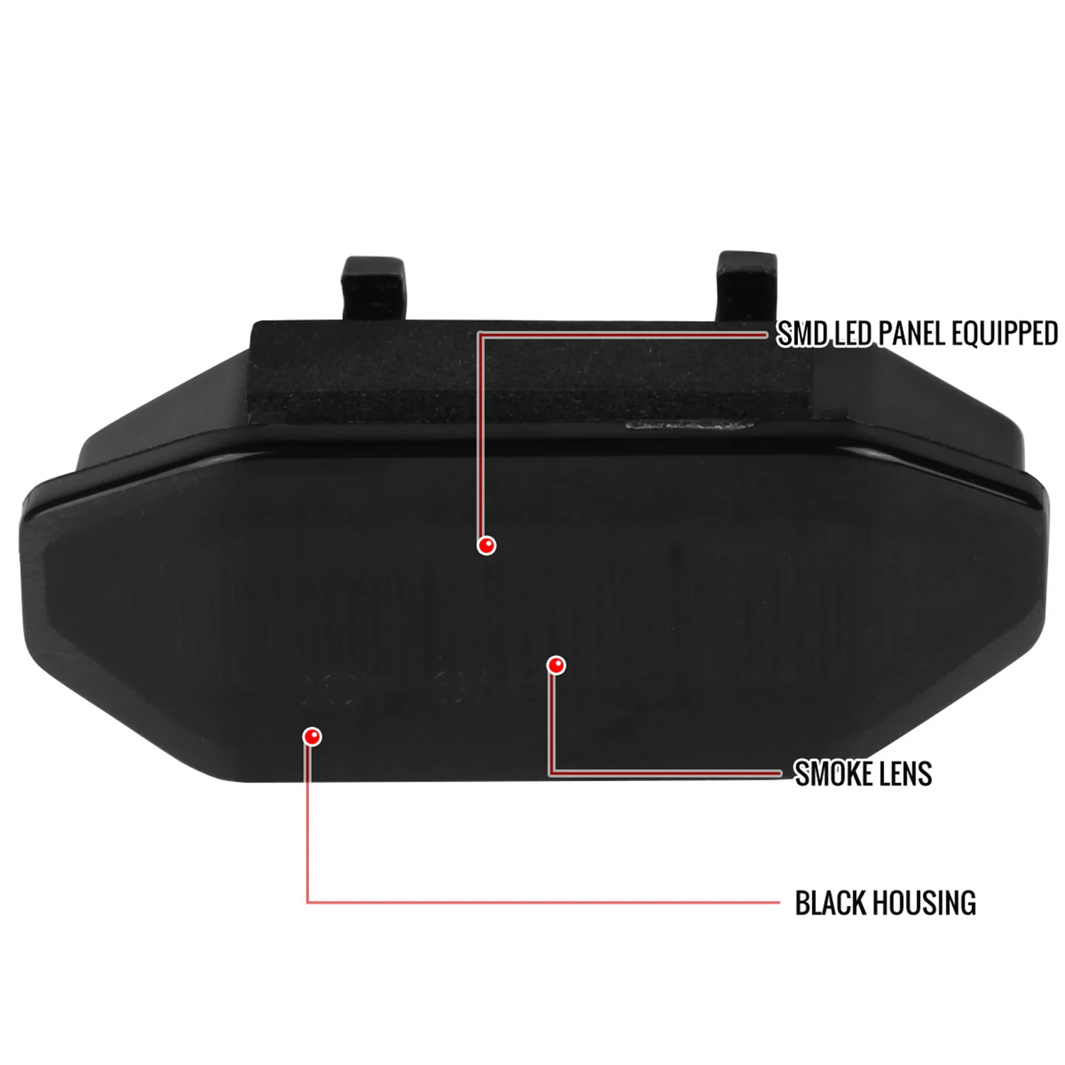 2015-2017 Ford Mustang Front Grille LED Driving Lights - 6PC Black/Smoke Lens - Image 3