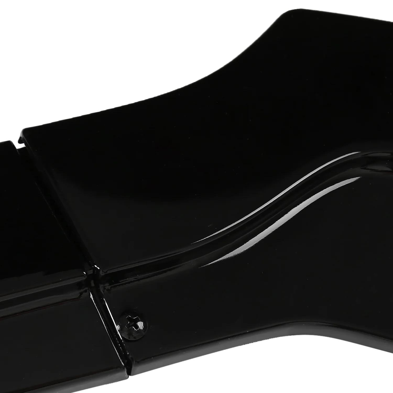 2015-2017 Ford Mustang Glossy Black Polypropylene 3Pcs Bumper Lip Spoiler - Image 4