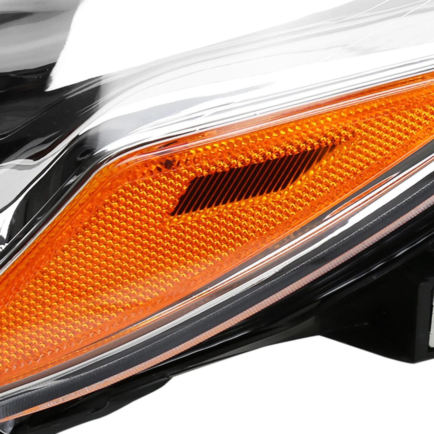 2015-2017 Toyota Camry Projector Headlight Amber Reflector -Driver Side Chrome - Image 4
