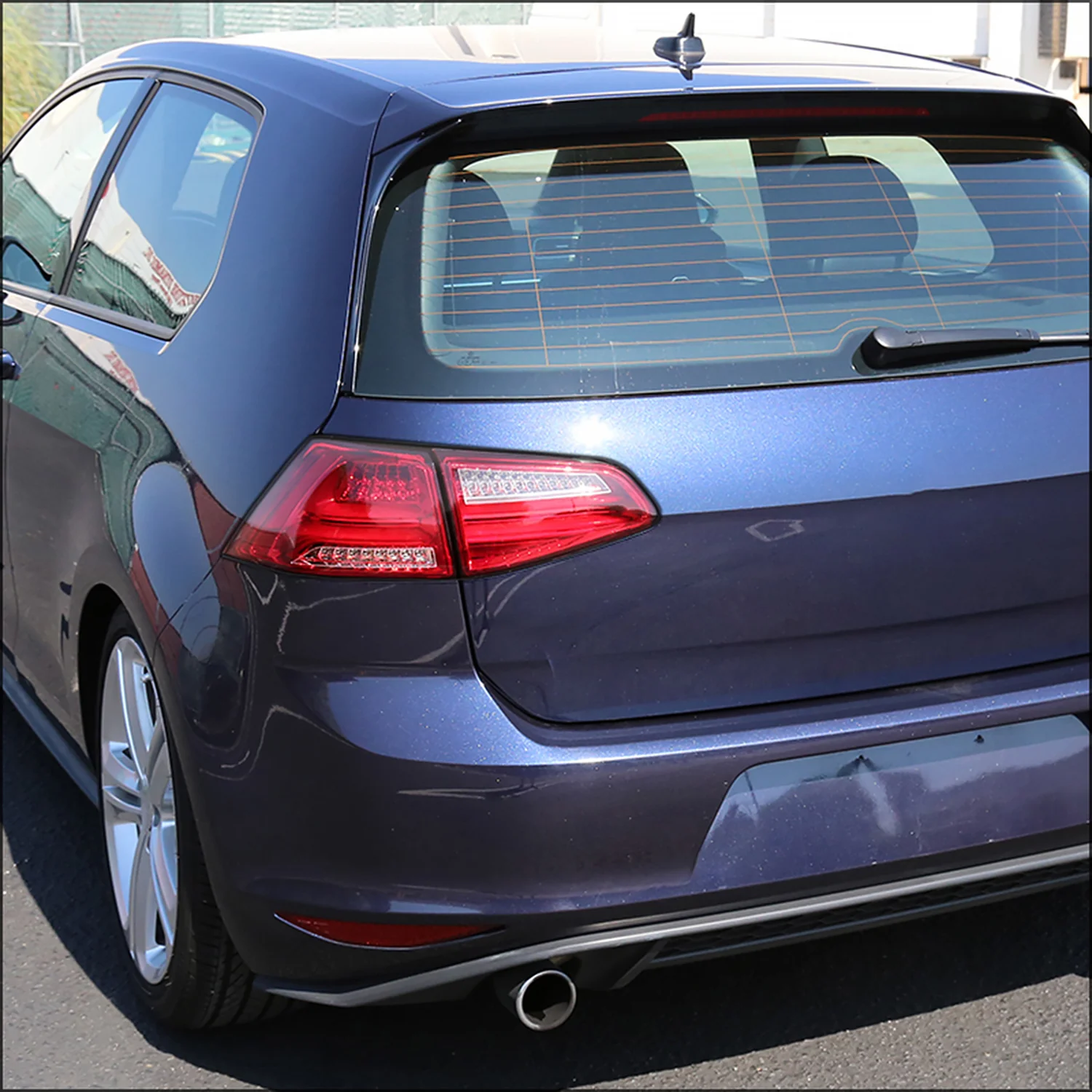 2015-2017 VW Golf/GTI LED Tail Lights Chrome Housing/Red Lens - Image 10