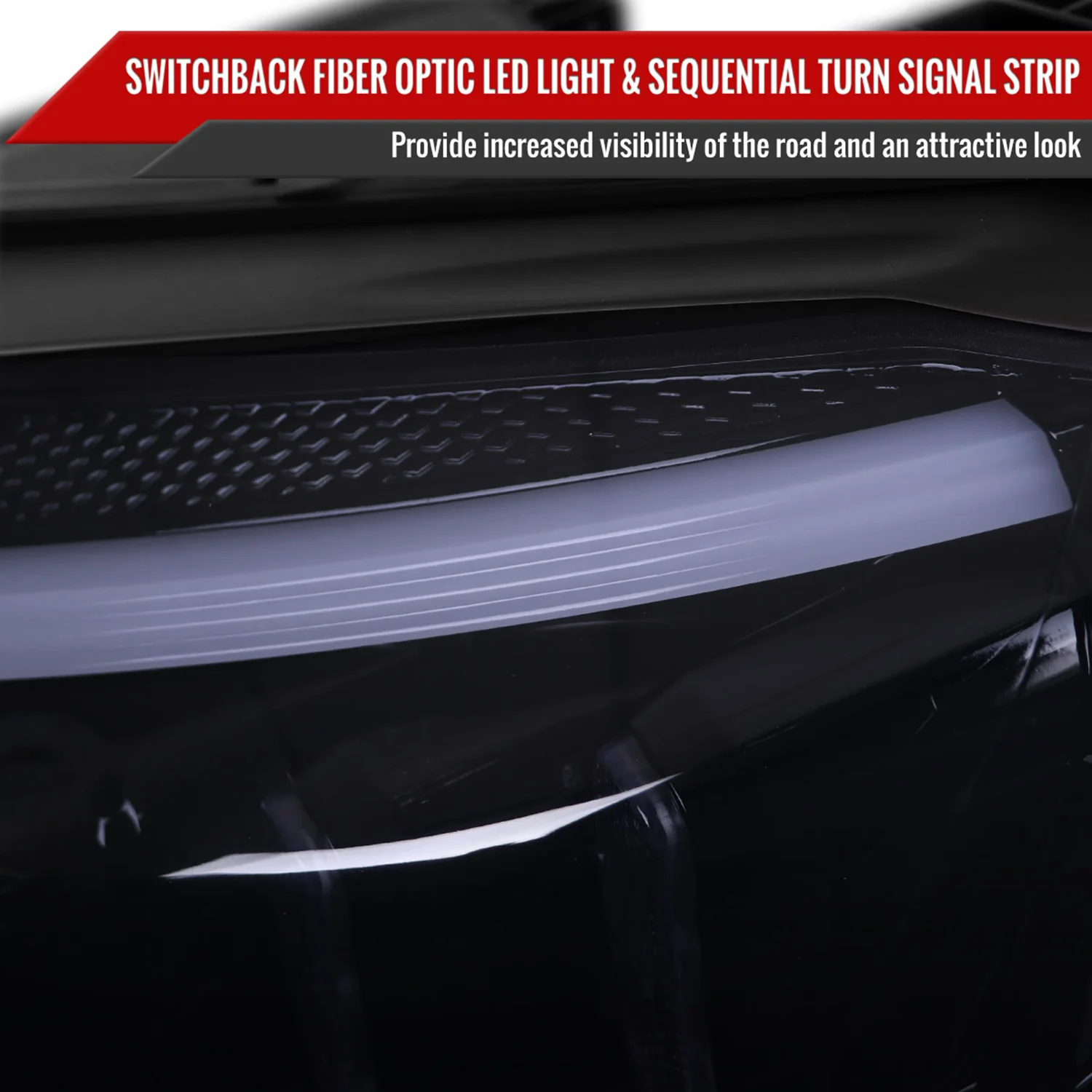 2015-2018 Mercedes-Benz C-Class W205 LED Headlights Signal Black/Light Smoke - Image 4