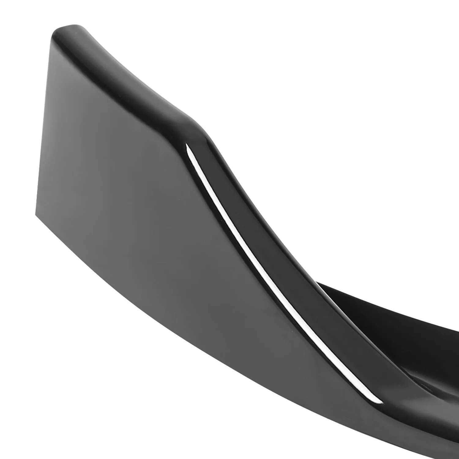 2015-2018 Mercedes Benz W205 C Class Glossy Black 3Pcs Bumper Lip Spoiler - Image 4