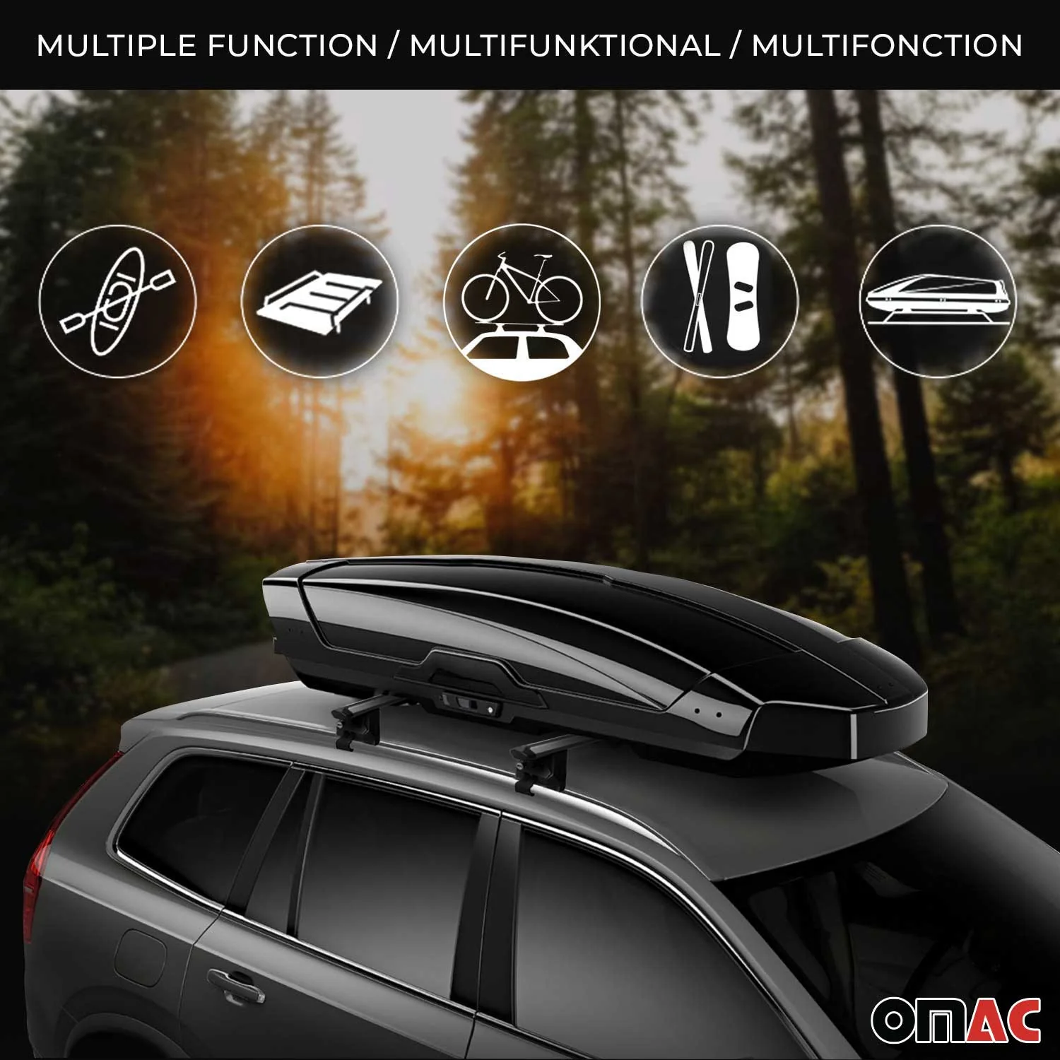 2015-2018 Volvo V60 Cross Country Roof Rack Cross Bars Silver - Image 6