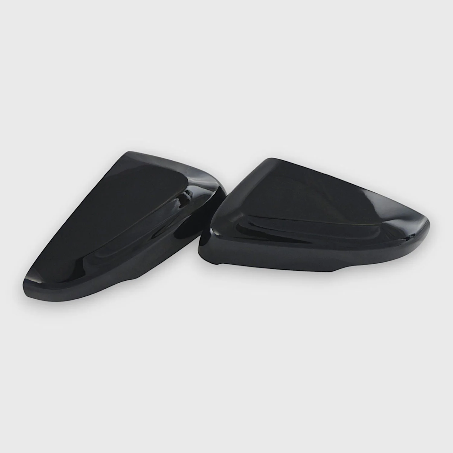 2015-2019 Cadillac ATS / CT6 / CTS Mirror Cover Caps Gloss Black 2Pcs ABS Plastic - Image 3