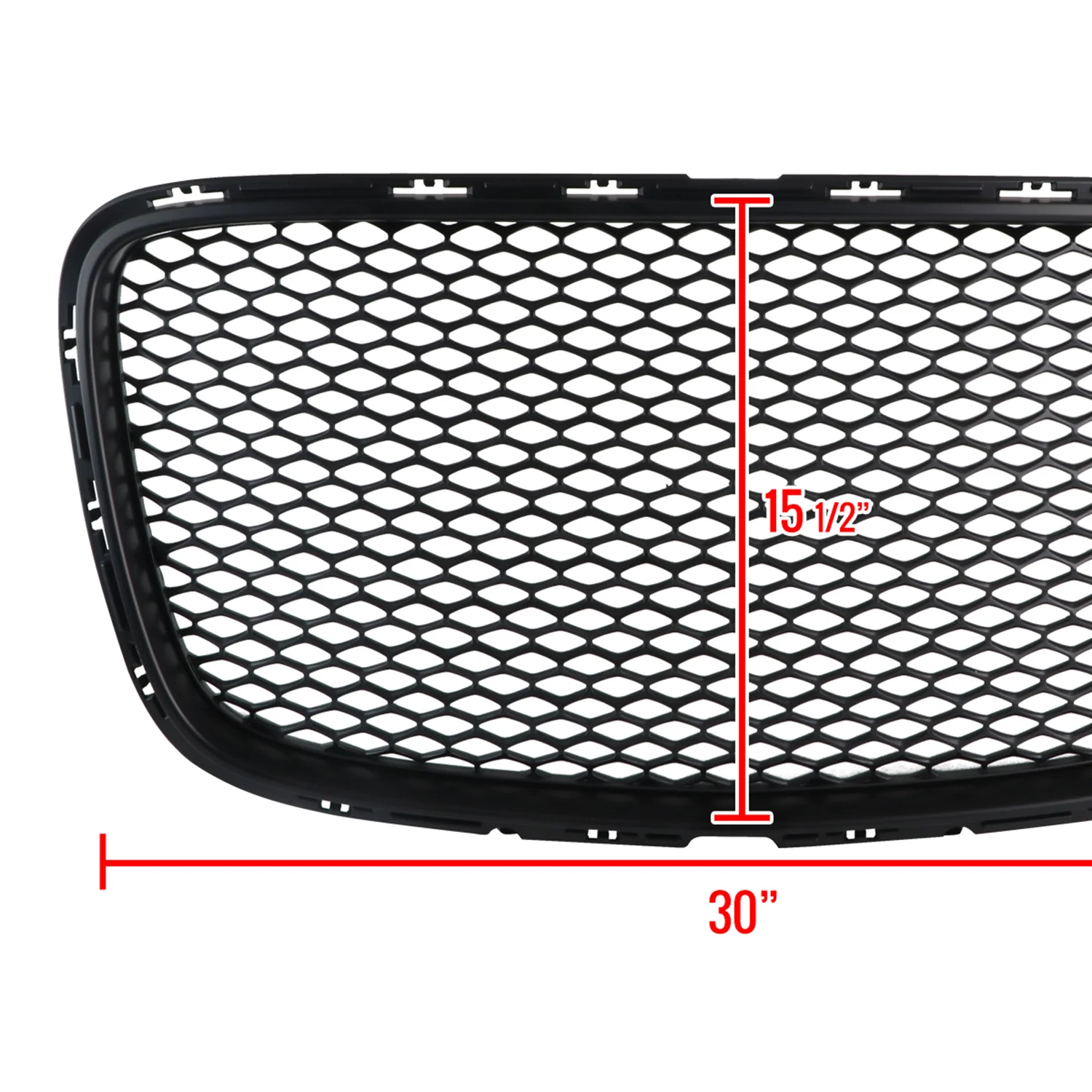 2015-2019 Chrysler 300 Black ABS Mesh Grille - Image 9