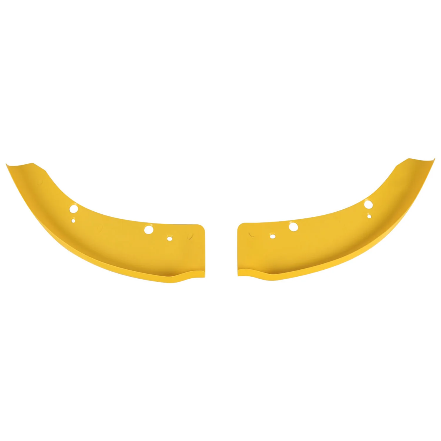 2015-2019 Dodge Charger SRT Glossy Yellow ABS 2PC Front Bumper Lip Splitters - Image 9