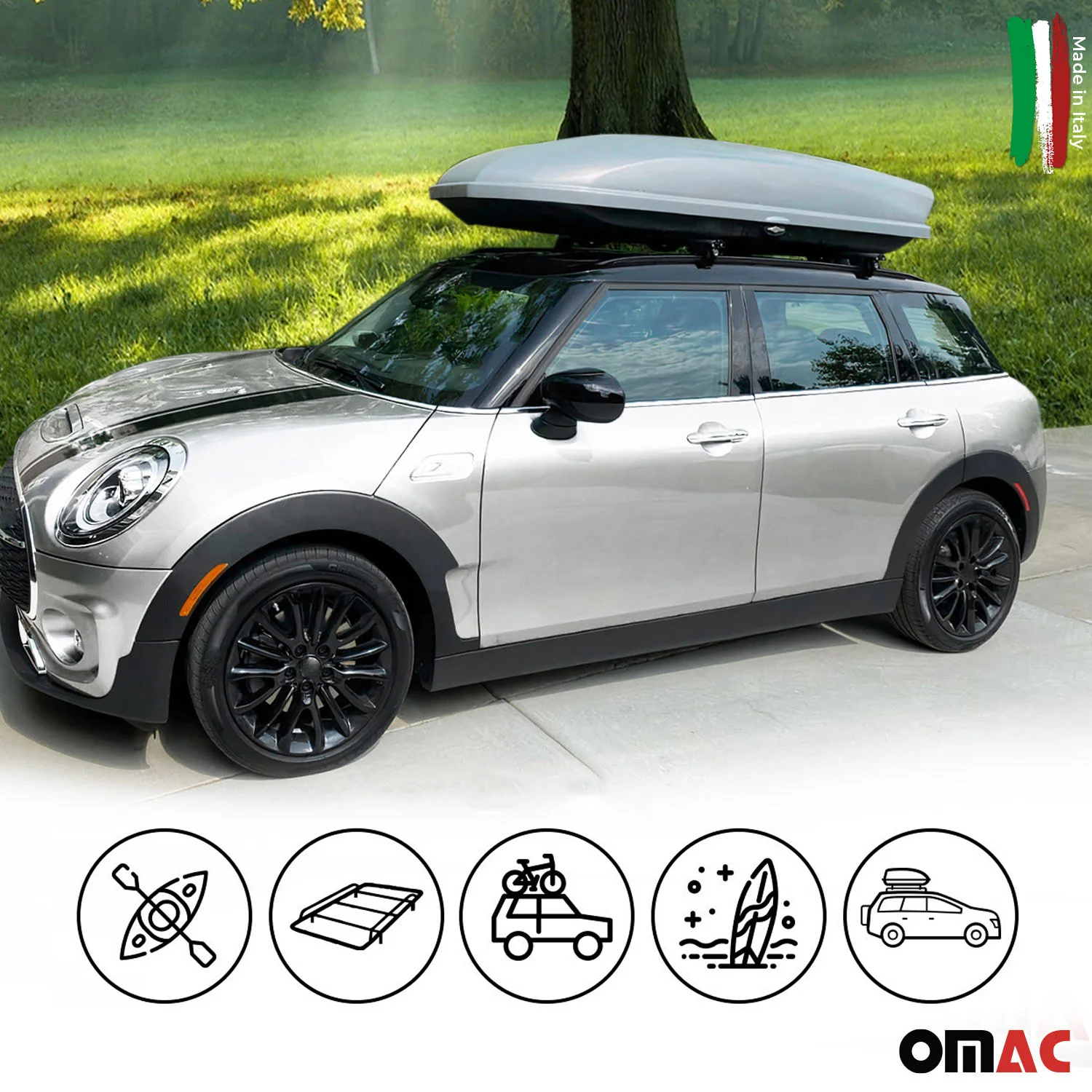 2015-2020 Audi A3 Sportback Roof Rack Cross Bars Black - Image 6