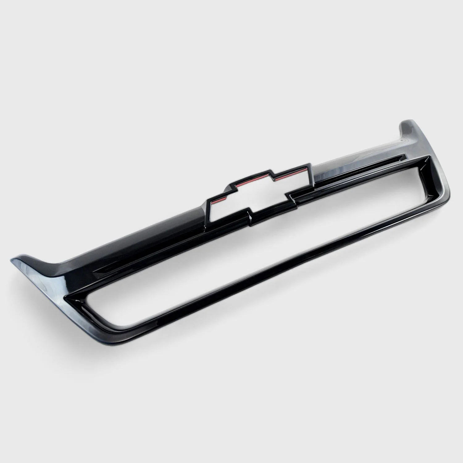 2015-2020 Chevrolet Colorado Grille Overlay Gloss Black 1Pcs ABS Plastic - Image 4