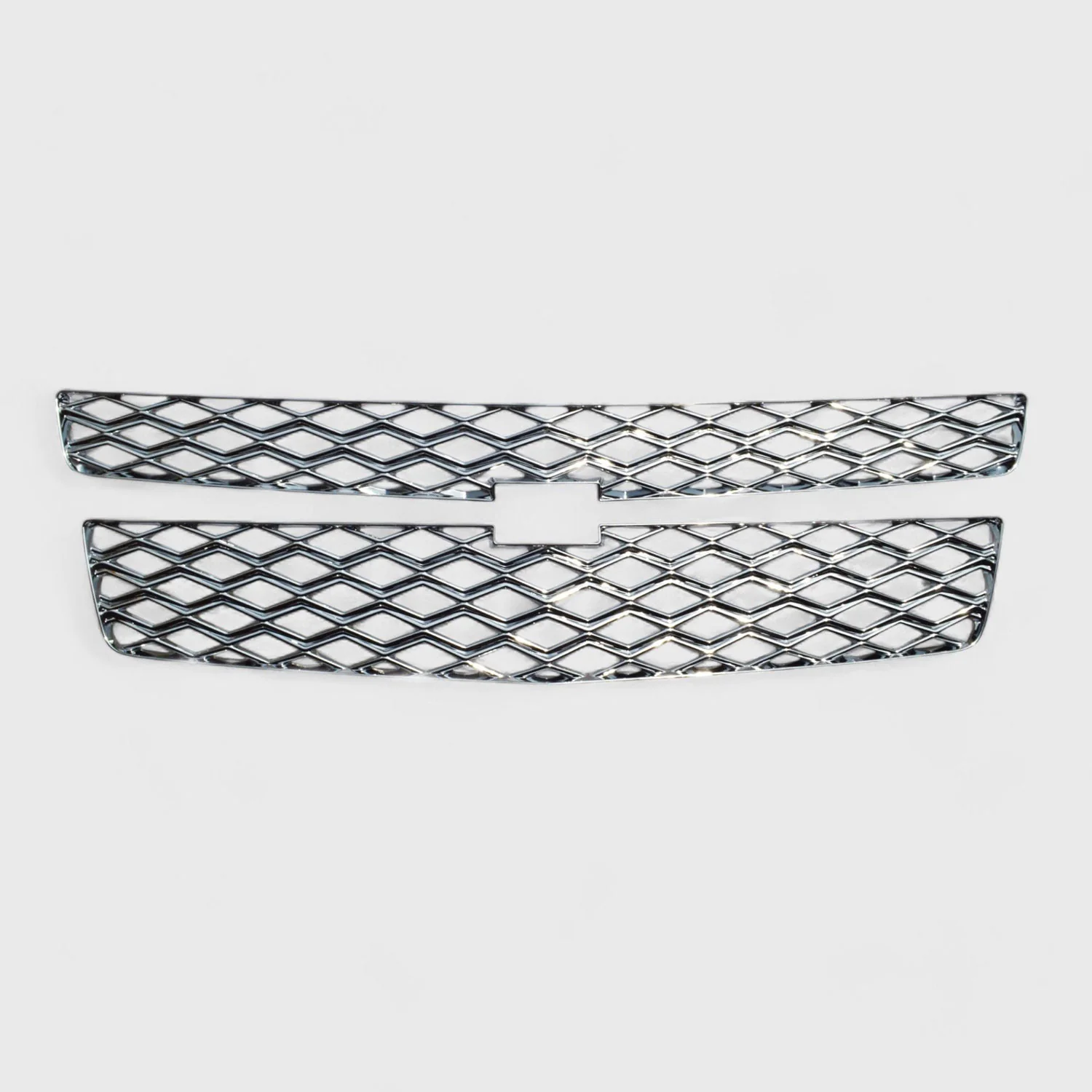 2015-2020 Chevrolet Suburban / Tahoe Grille Overlay Chrome 2Pcs ABS Plastic