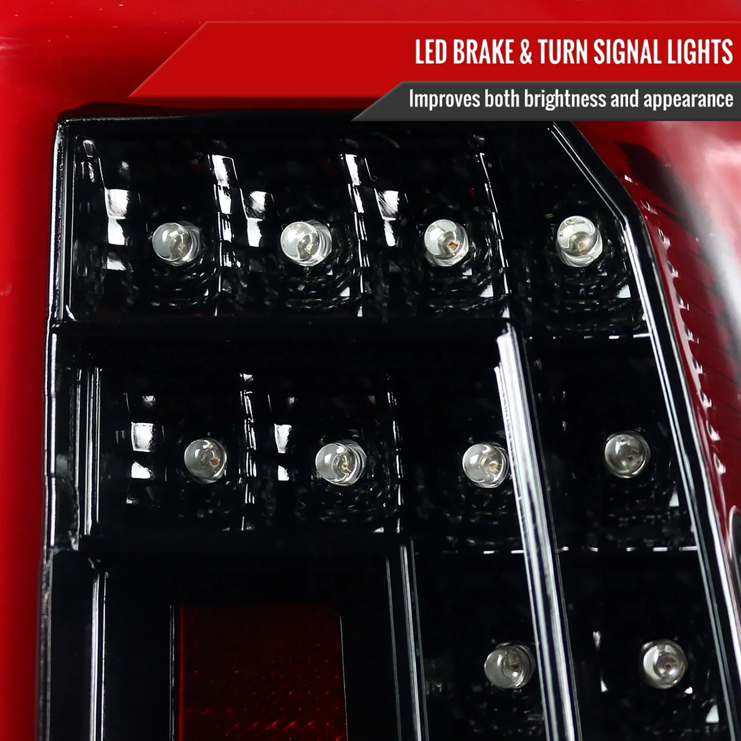 2015-2020 Chevy Tahoe/Suburban LS LT LTZ LED Tail Lights Jet Black/Clear - Image 4