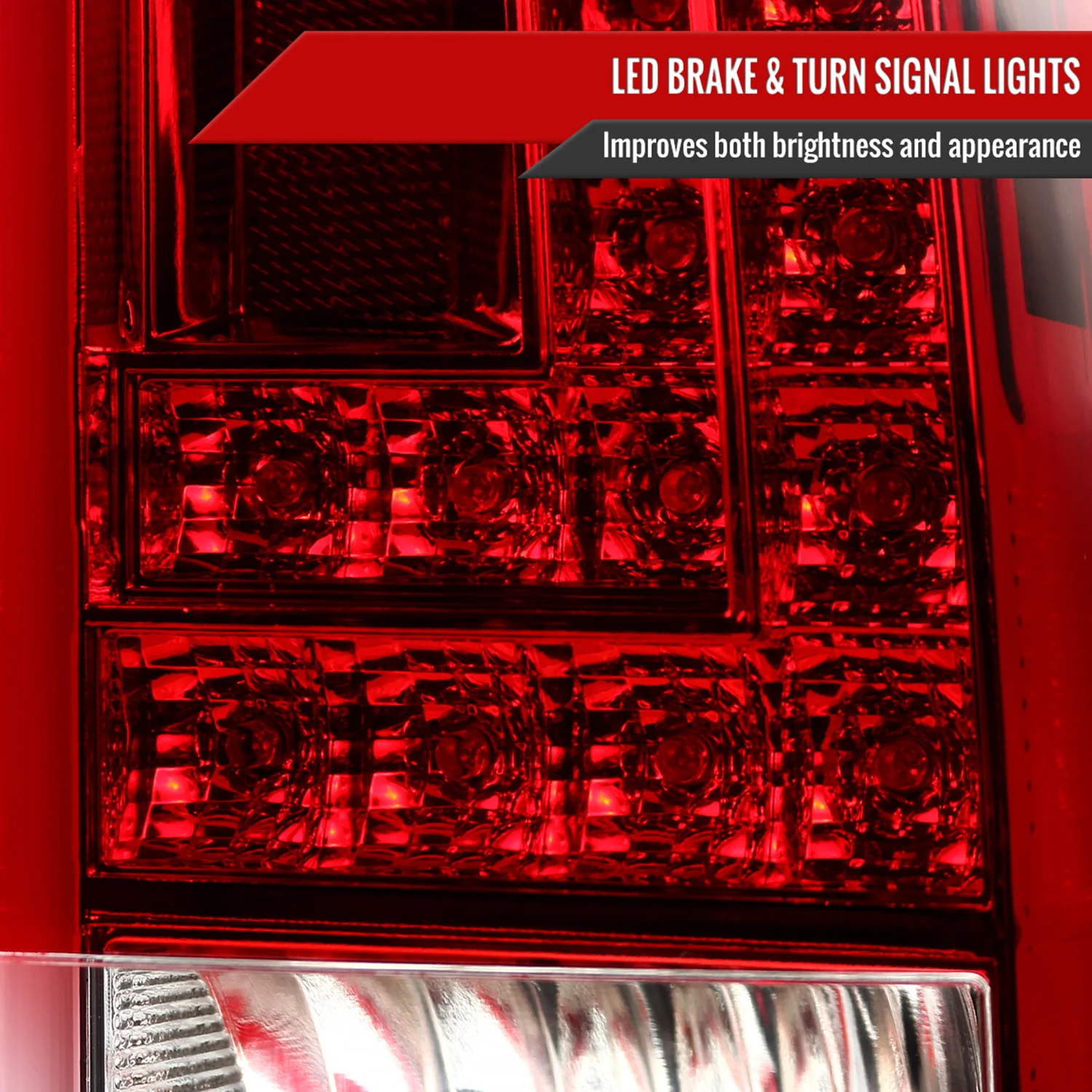 2015-2020 Chevy Tahoe/Suburban LS LT LTZ Premier LED Tail Lights Chrome/Red - Image 4