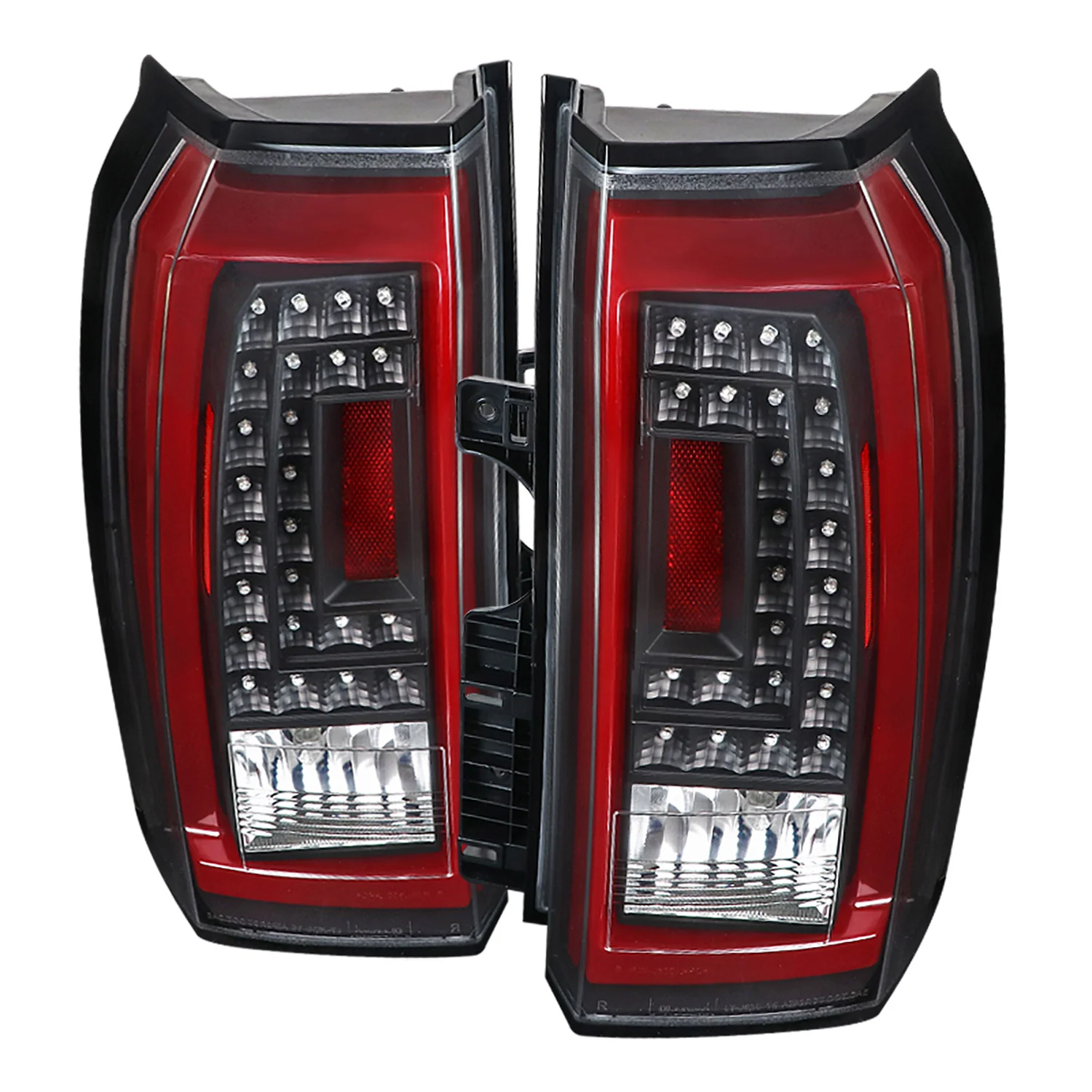 2015-2020 Chevy Tahoe/Suburban LS LT LTZ Premier Red Bar LED Tail Lights Black