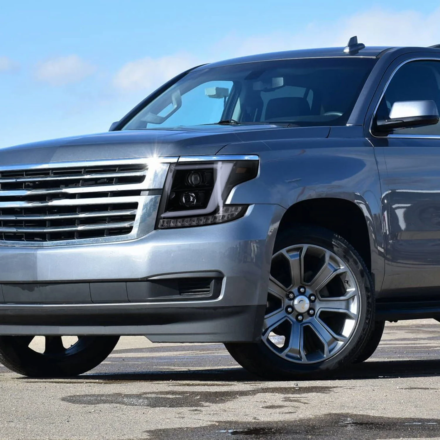 2015-2020 Chevy Tahoe Suburban/ Suburban 3500HD Headlights LED Signal Smoke - Image 9