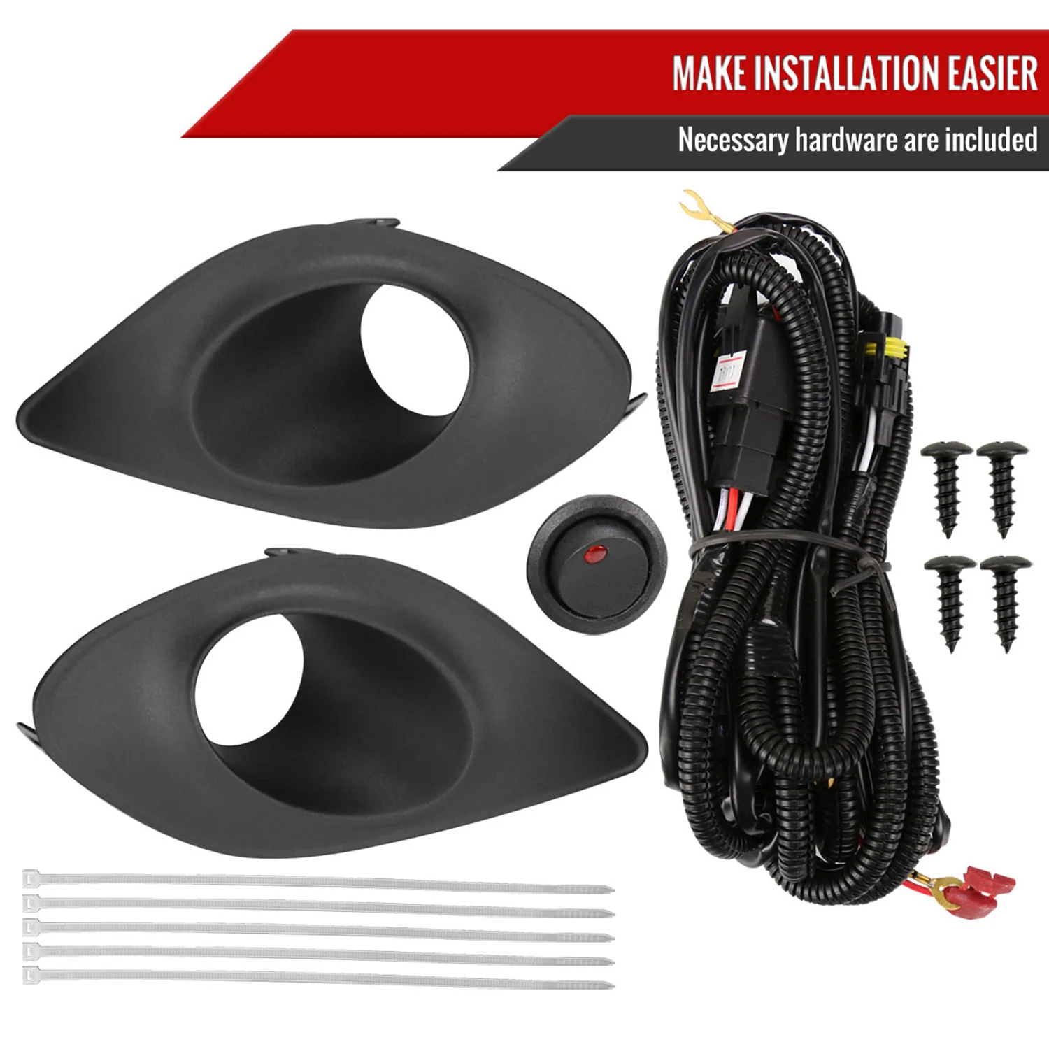 2015-2020 Dodge Charger H11 Projector Fog Lights Kit Chrome/Clear Lens - Image 6