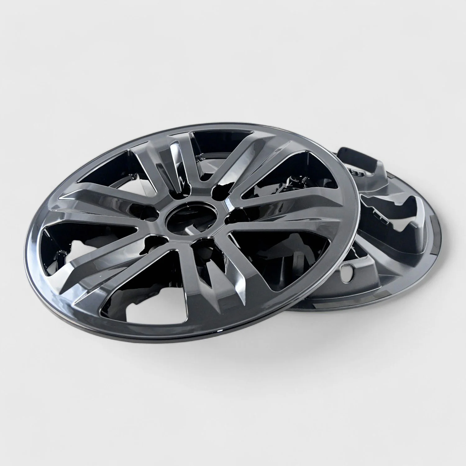 2015-2020 Ford F-150 Wheel Cover Hubcaps Set Gloss Black 8Pcs ABS Plastic