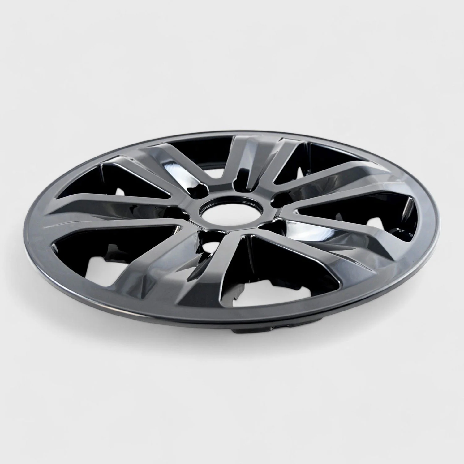2015-2020 Ford F-150 Wheel Cover Hubcaps Set Gloss Black 8Pcs ABS Plastic - Image 4