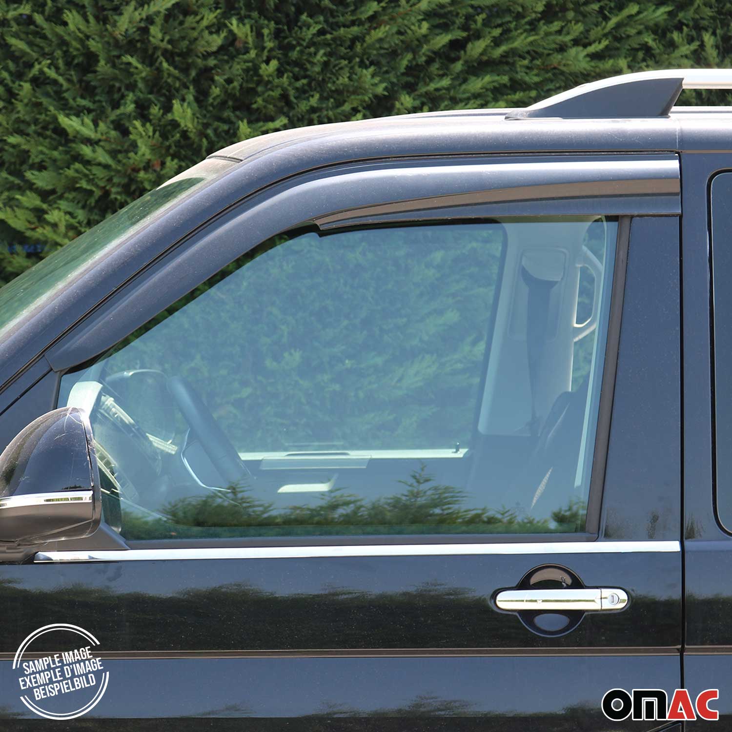 2015-2020 Ford Transit Window Visor Vent Rain Guard Deflector Smoke 2Pcs - Image 8