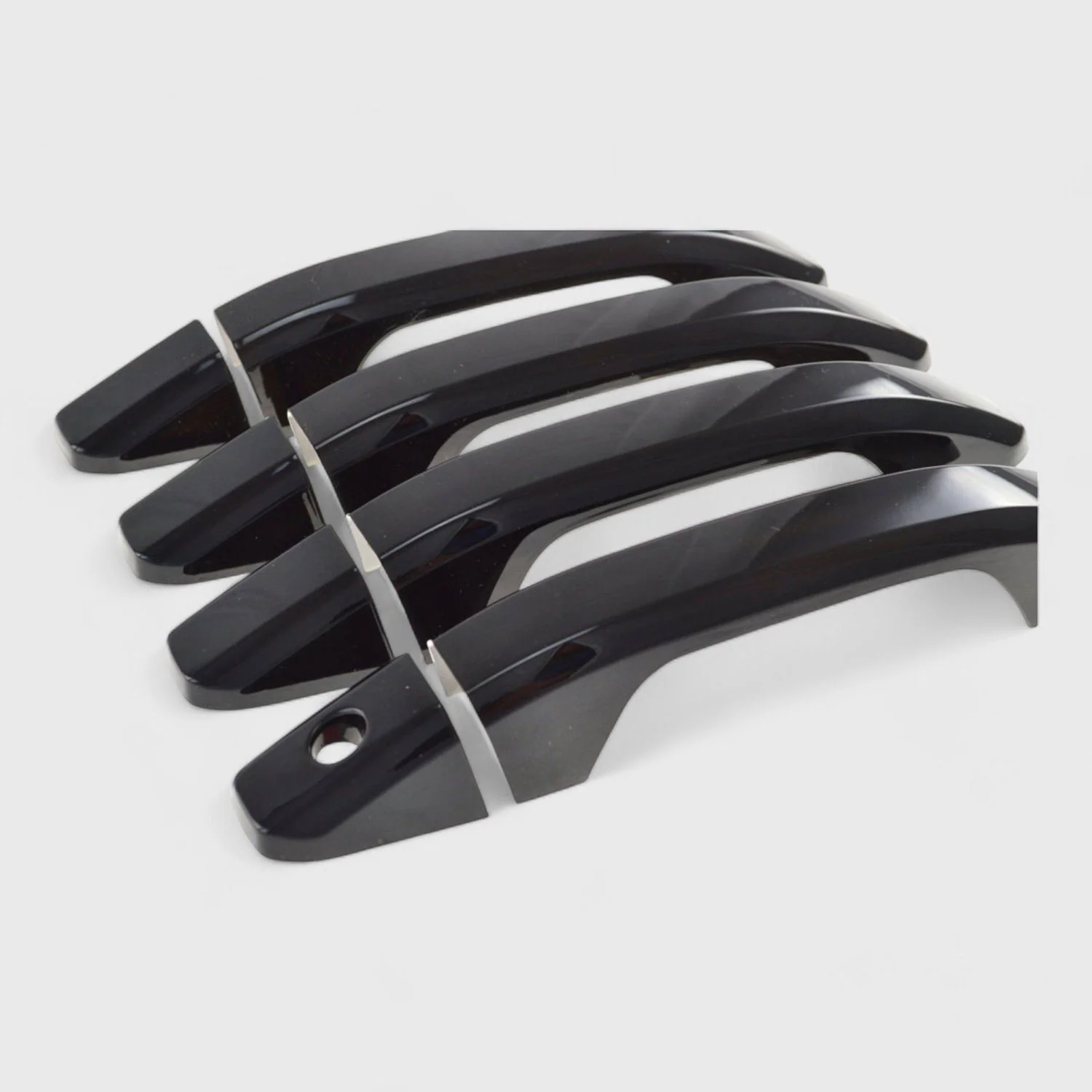 2015-2020 GMC Yukon Door Handle Cover Gloss Black 8Pcs ABS Plastic - Image 2