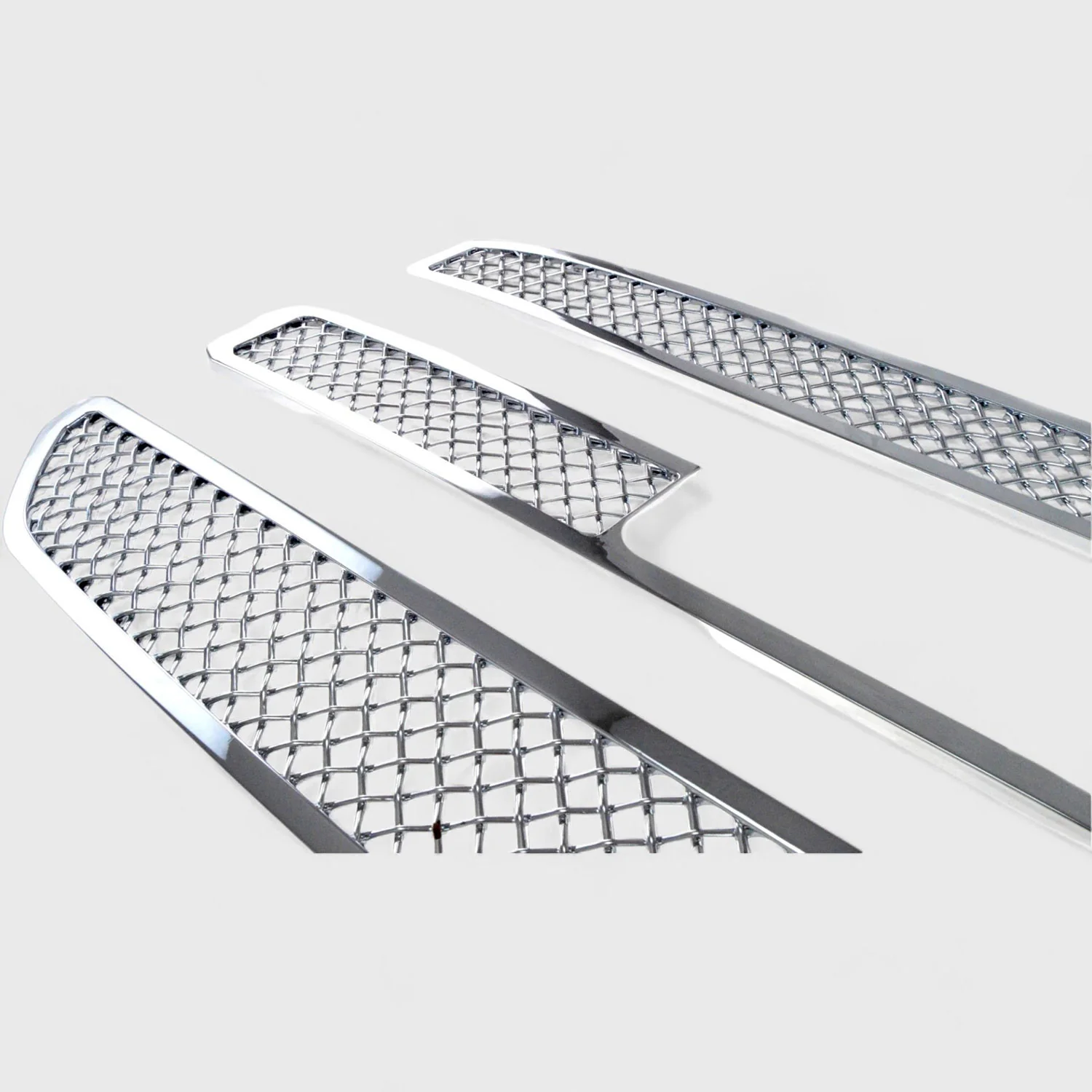 2015-2020 GMC Yukon Grille Overlay Chrome 3Pcs ABS Plastic - Image 2