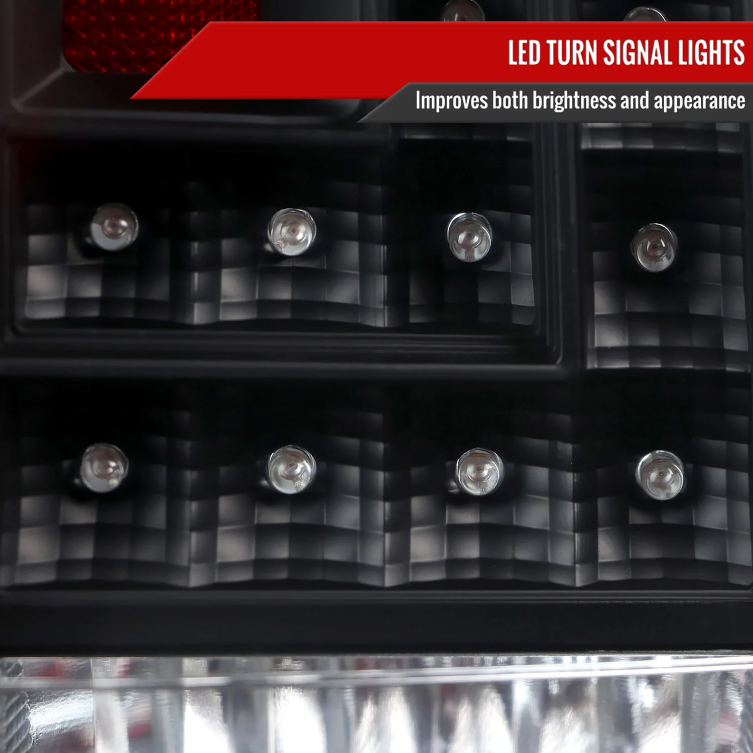 2015-2020 GMC Yukon/Yukon XL Denali SLE/SLT LED Tail Lights Black/Clear Red - Image 4