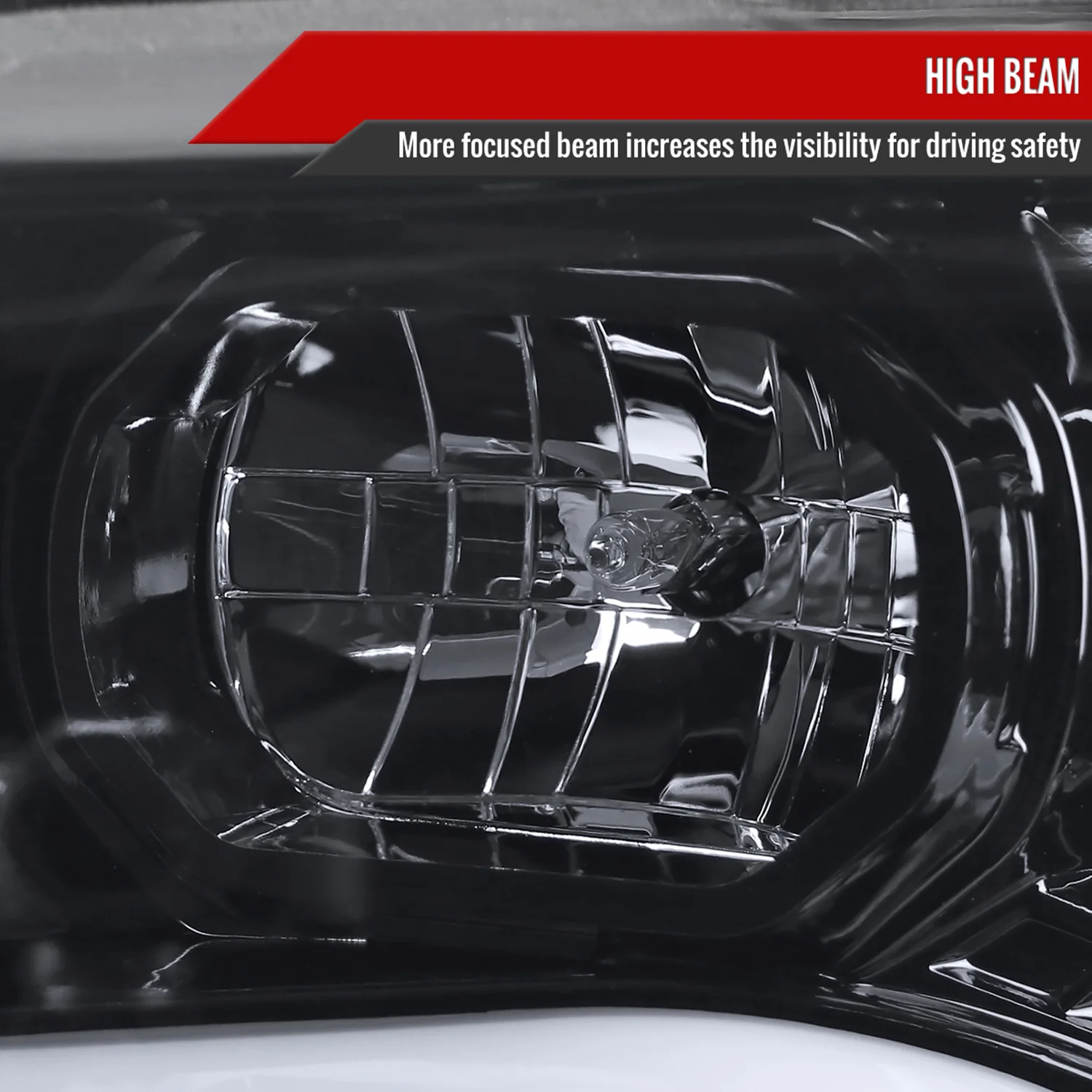 2015-2021 Chevy Colorado LED Bar Projector Headlights Glossy Black/Smoke Lens - Image 5